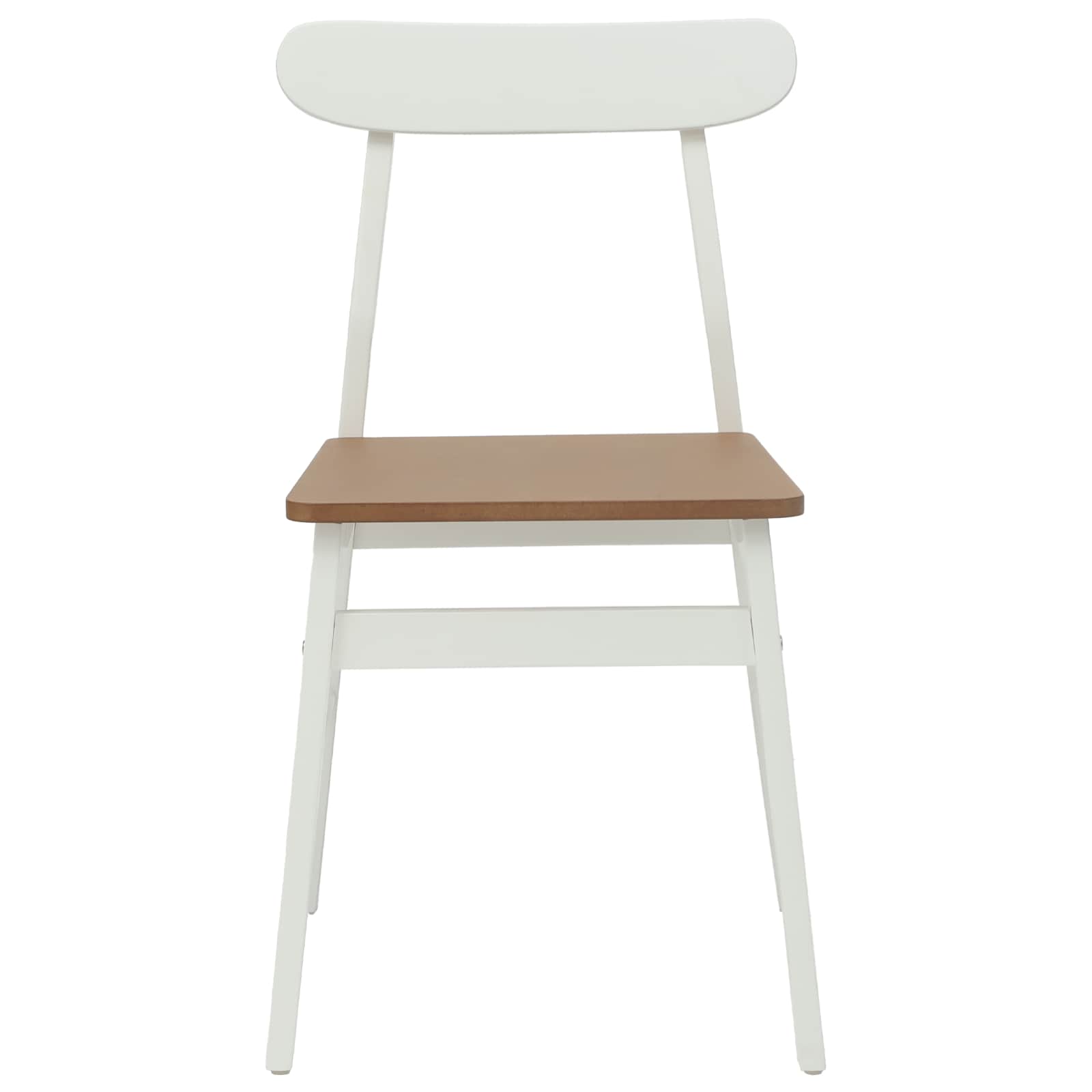 Chaise de salle à manger 2 pcs Blanc et Naturel - XIOS