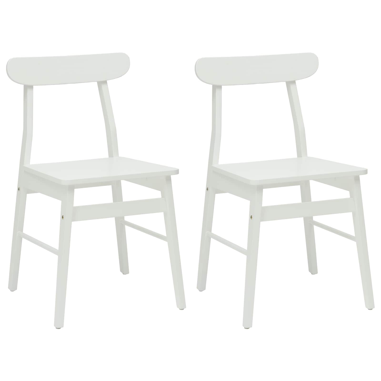 Chaise de salle à manger 2 pcs Blanc 43 x 44,5 x 77 cm - XIOS