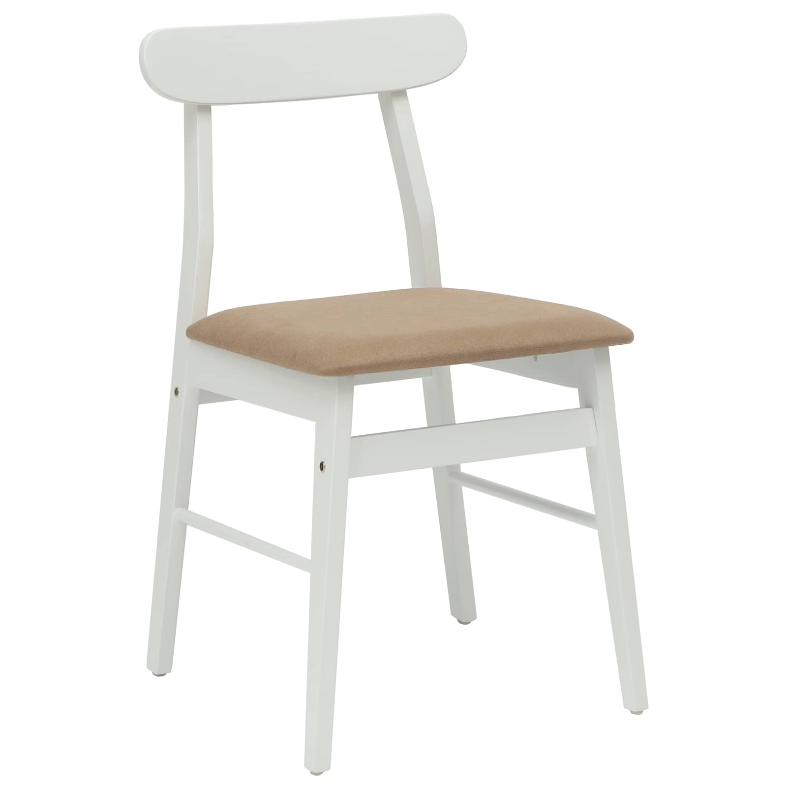 Chaise de salle à manger 2 pcs Blanc et marron - XIOS