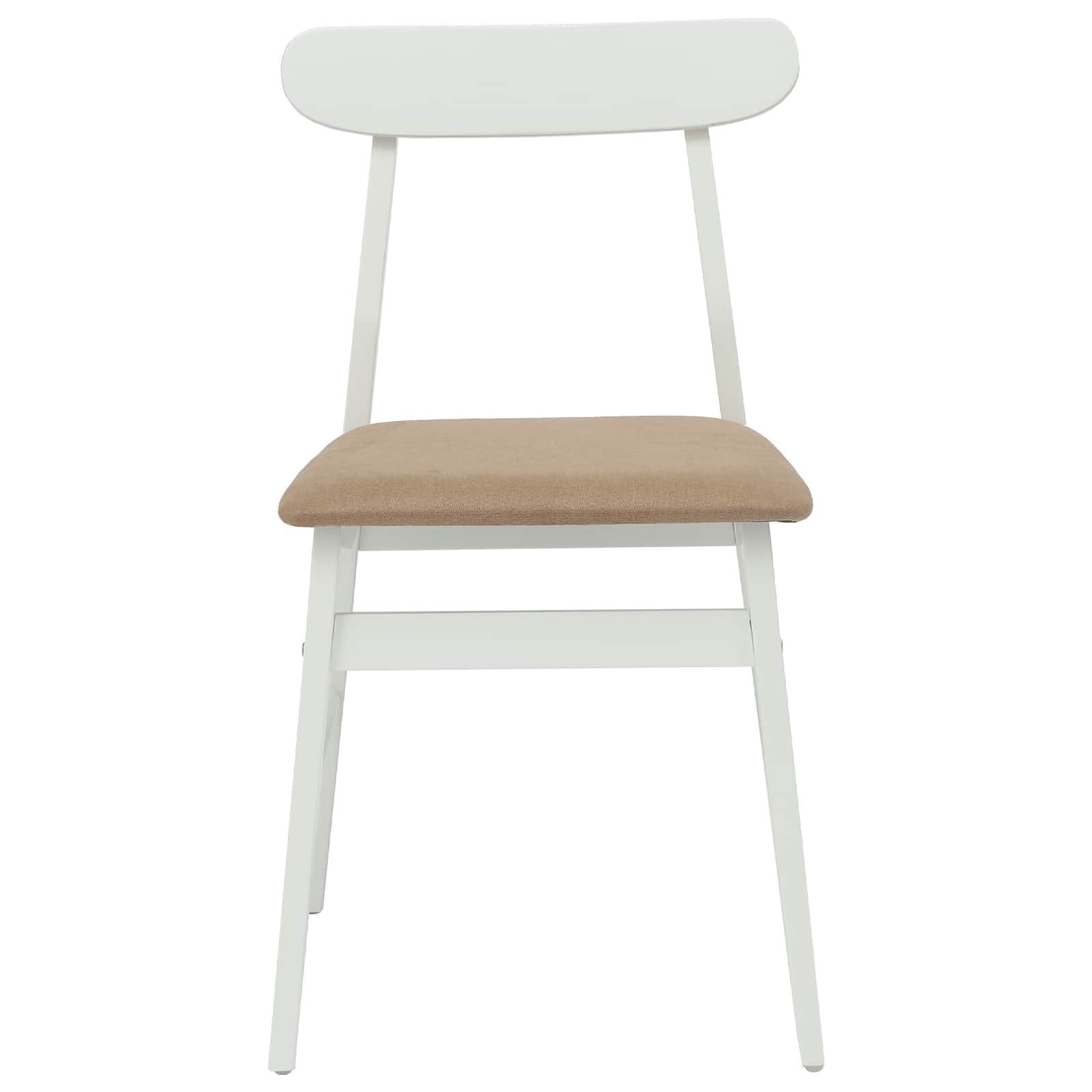 Chaise de salle à manger 2 pcs Blanc et marron - XIOS