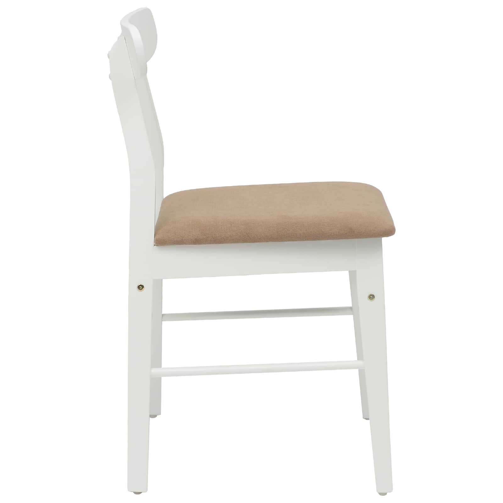 Chaise de salle à manger 2 pcs Blanc et marron - XIOS