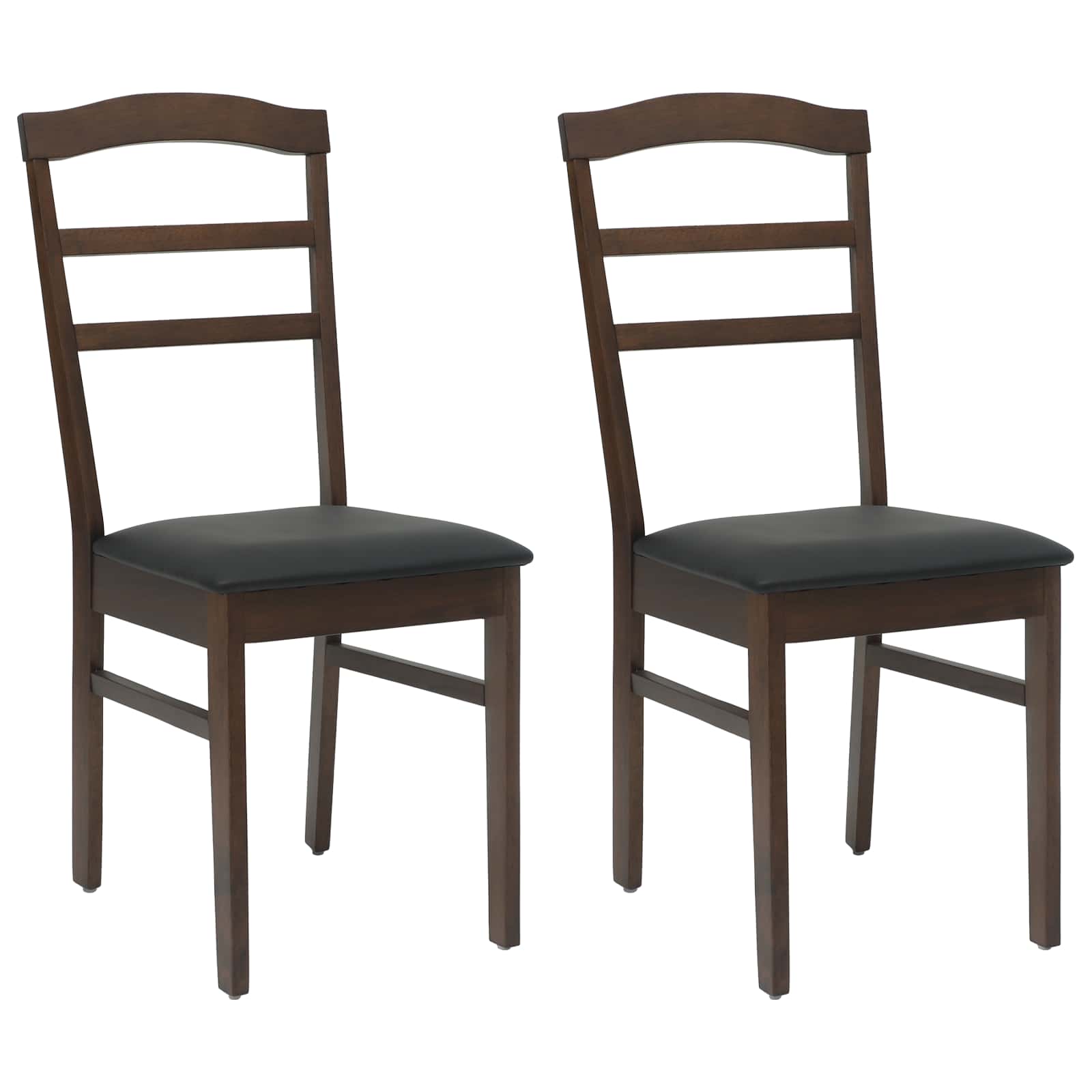 Chaise de salle à manger 2 pcs Marron clair et noir - XIOS
