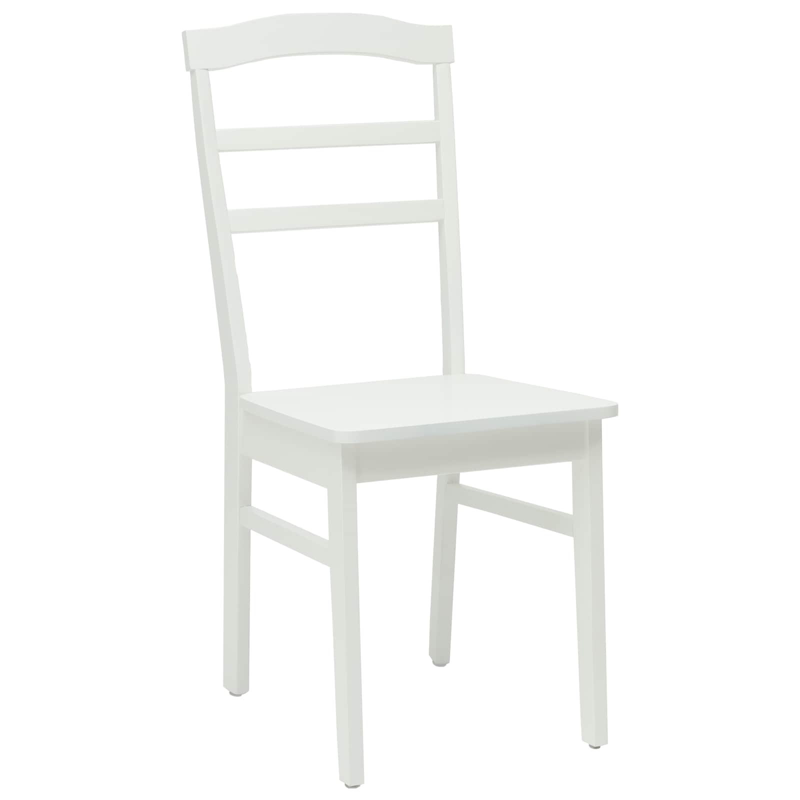 Chaise de salle à manger 2 pcs Blanc Bois de Caoutchouc Massif - XIOS
