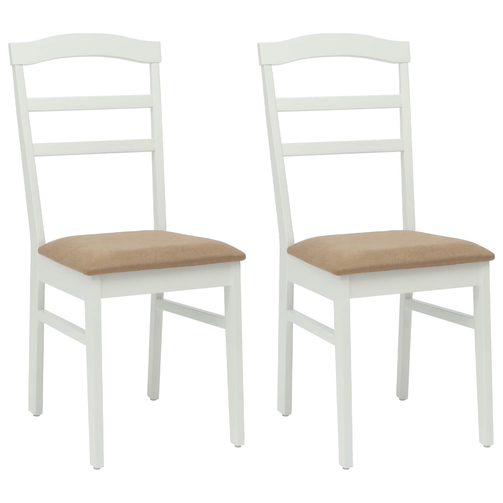 Chaise de salle à manger 2 pcs Blanc et marron - XIOS