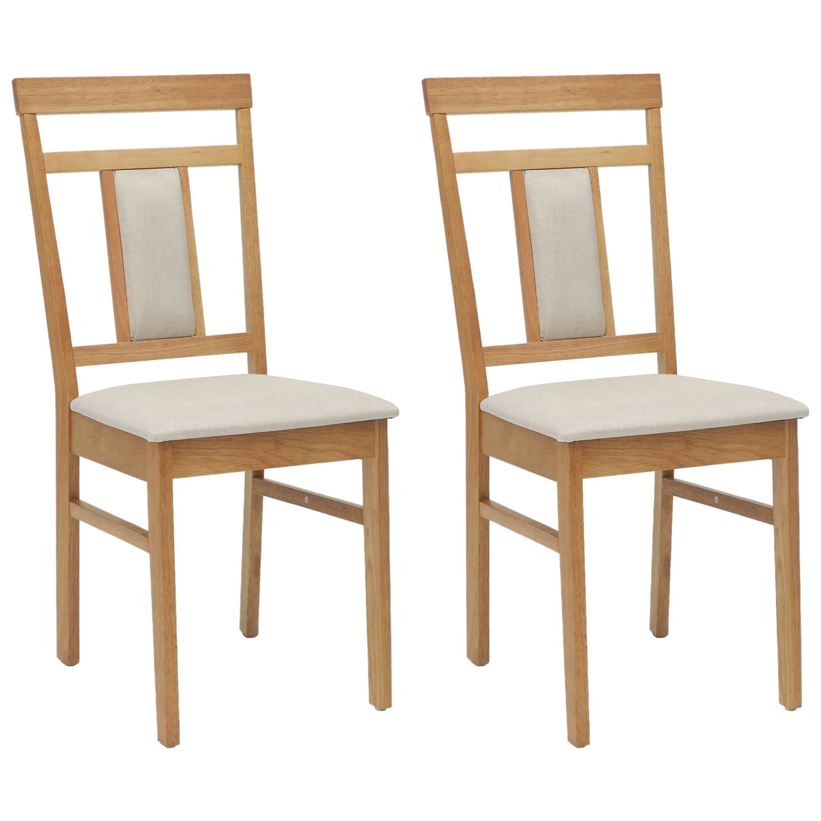 Chaise de salle à manger 2 pcs Naturel et clair - XIOS