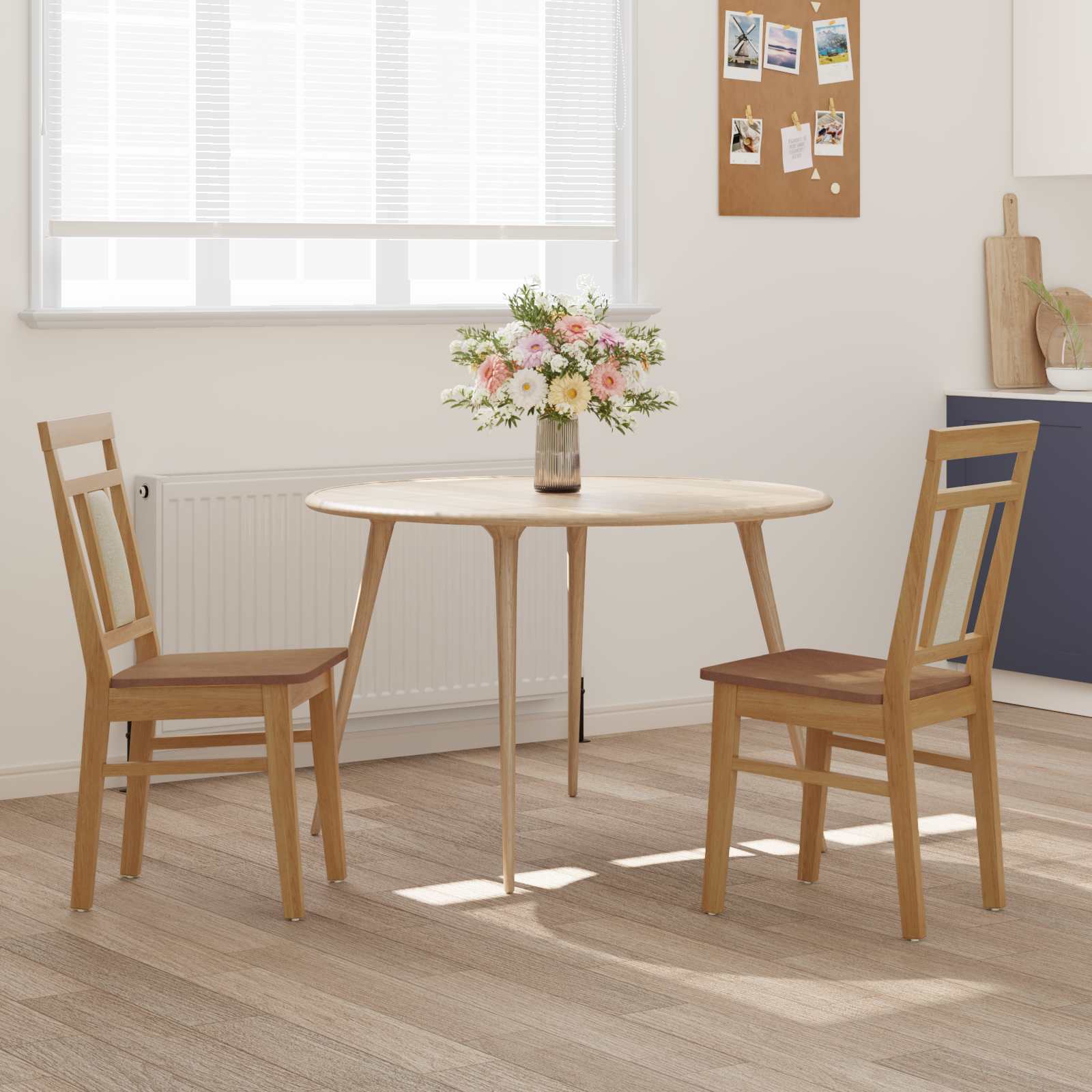 Chaise de salle à manger 2 pcs Naturel - XIOS