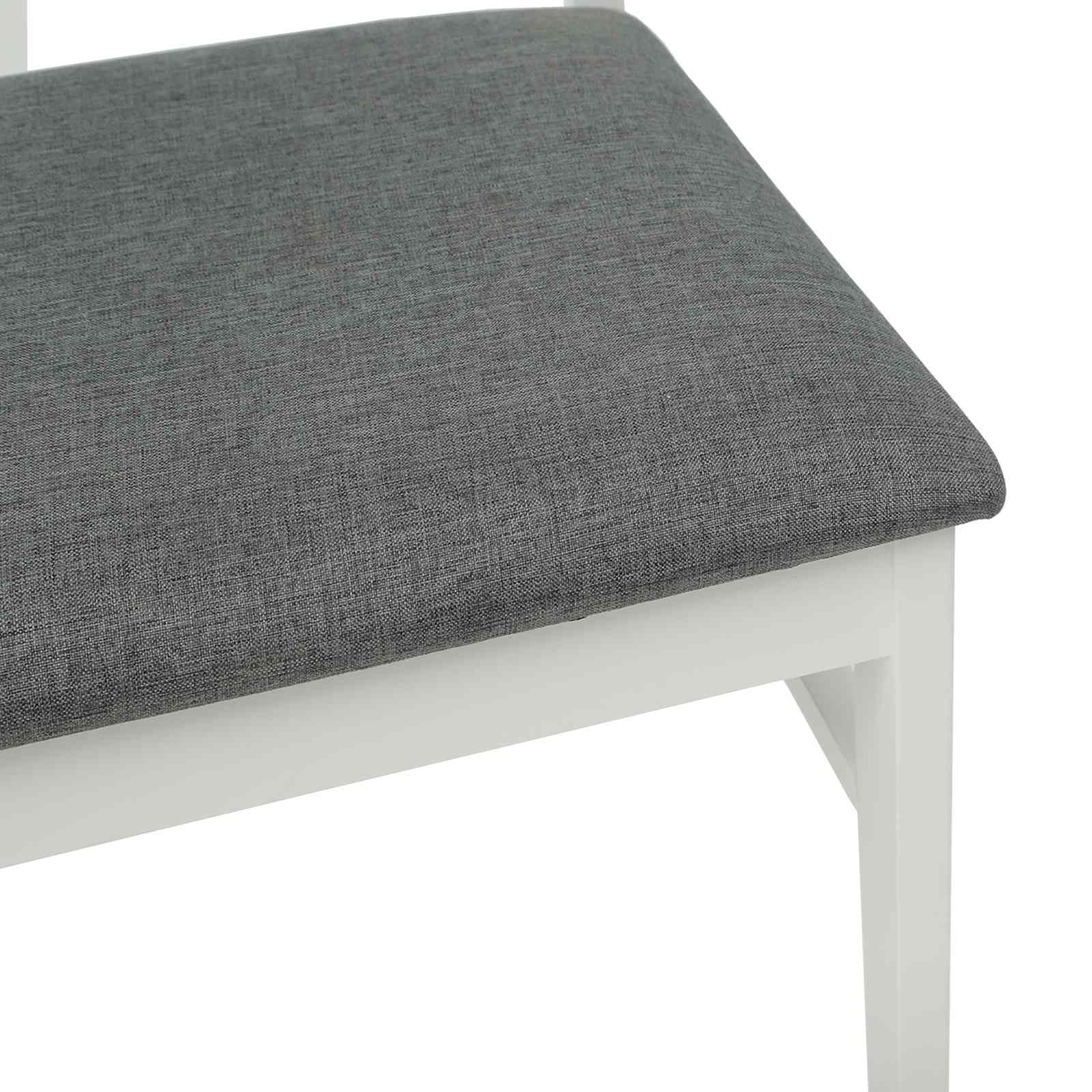 Chaise de salle à manger 2 pcs Blanc et Gris - XIOS
