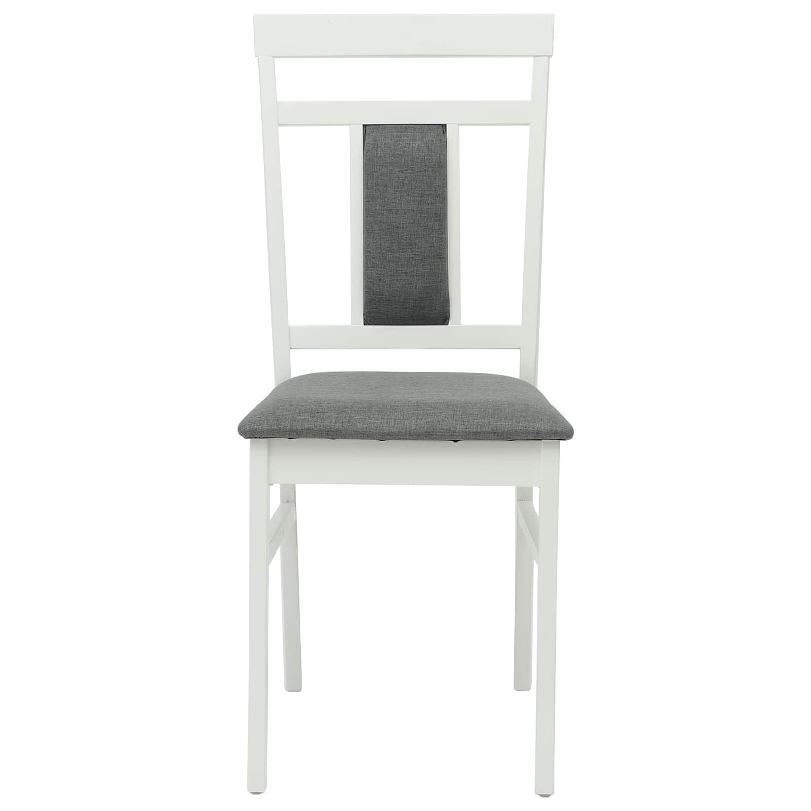 Chaise de salle à manger 2 pcs Blanc et Gris - XIOS