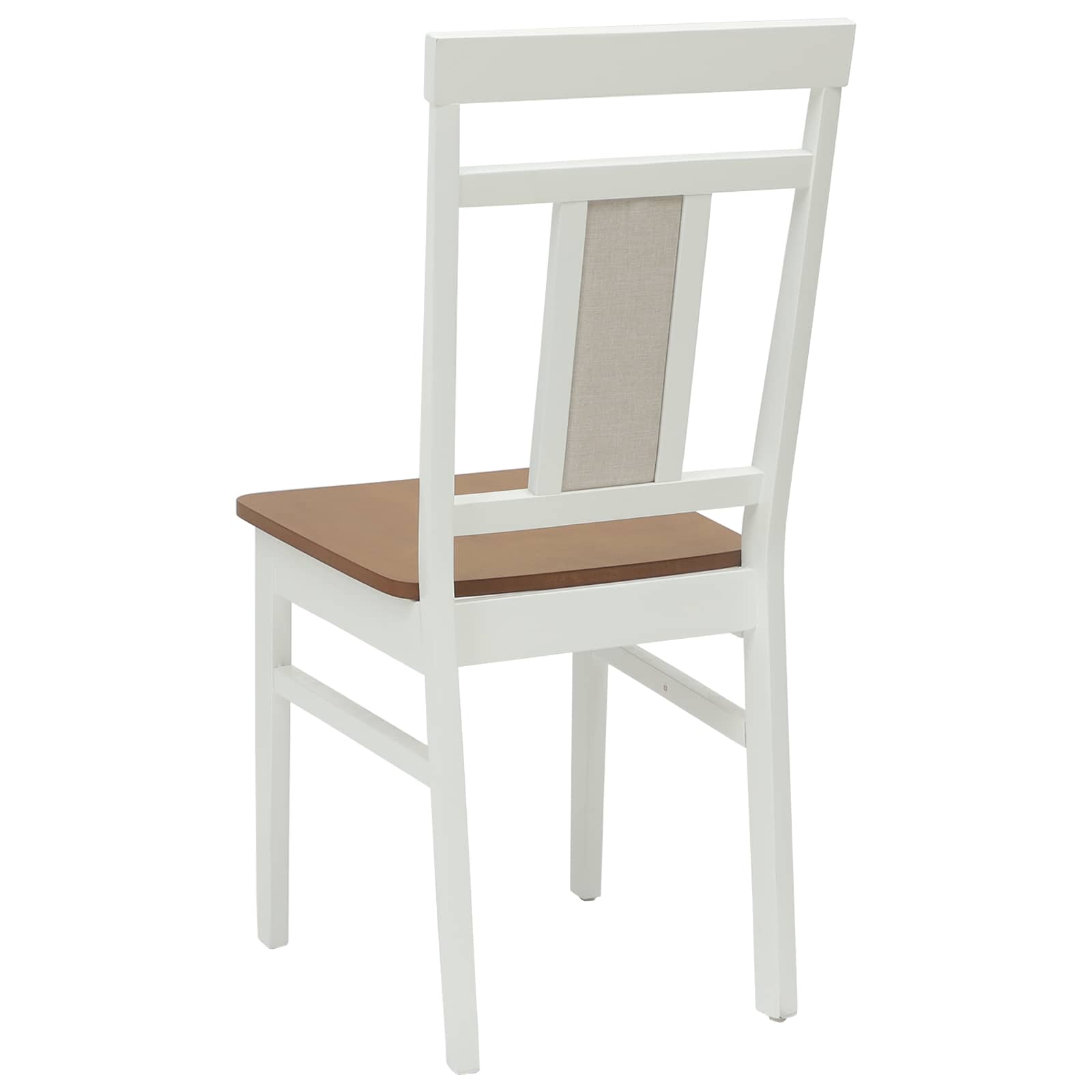 Chaise de salle à manger 2 pcs Blanc et Naturel - XIOS