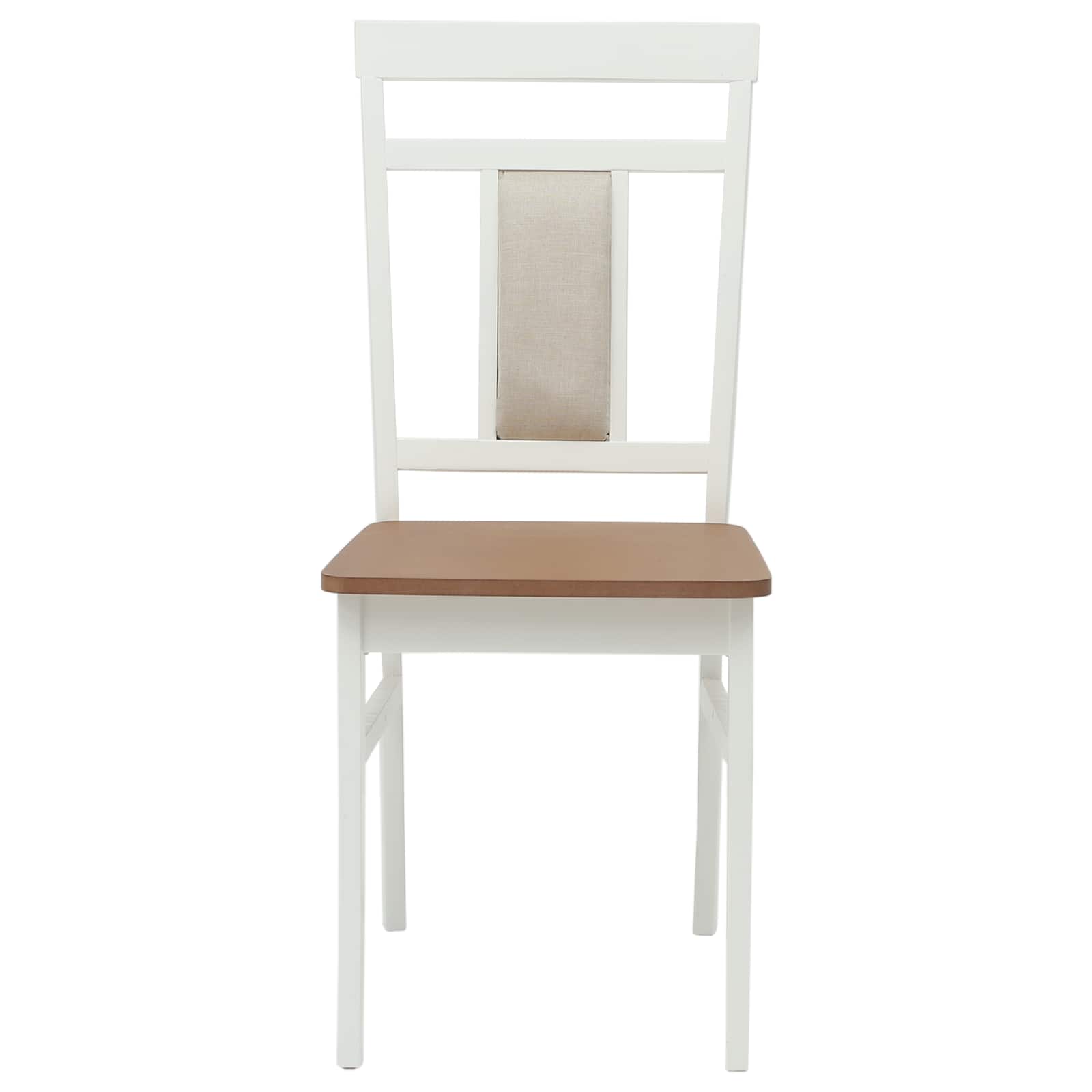 Chaise de salle à manger 2 pcs Blanc et Naturel - XIOS