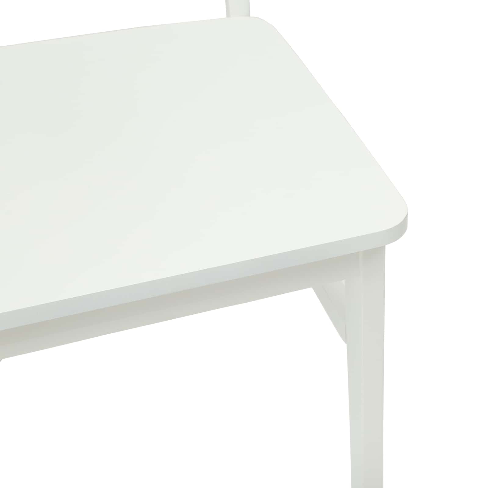 Chaise de salle à manger 2 pcs Blanc Bois de Caoutchouc Massif - XIOS