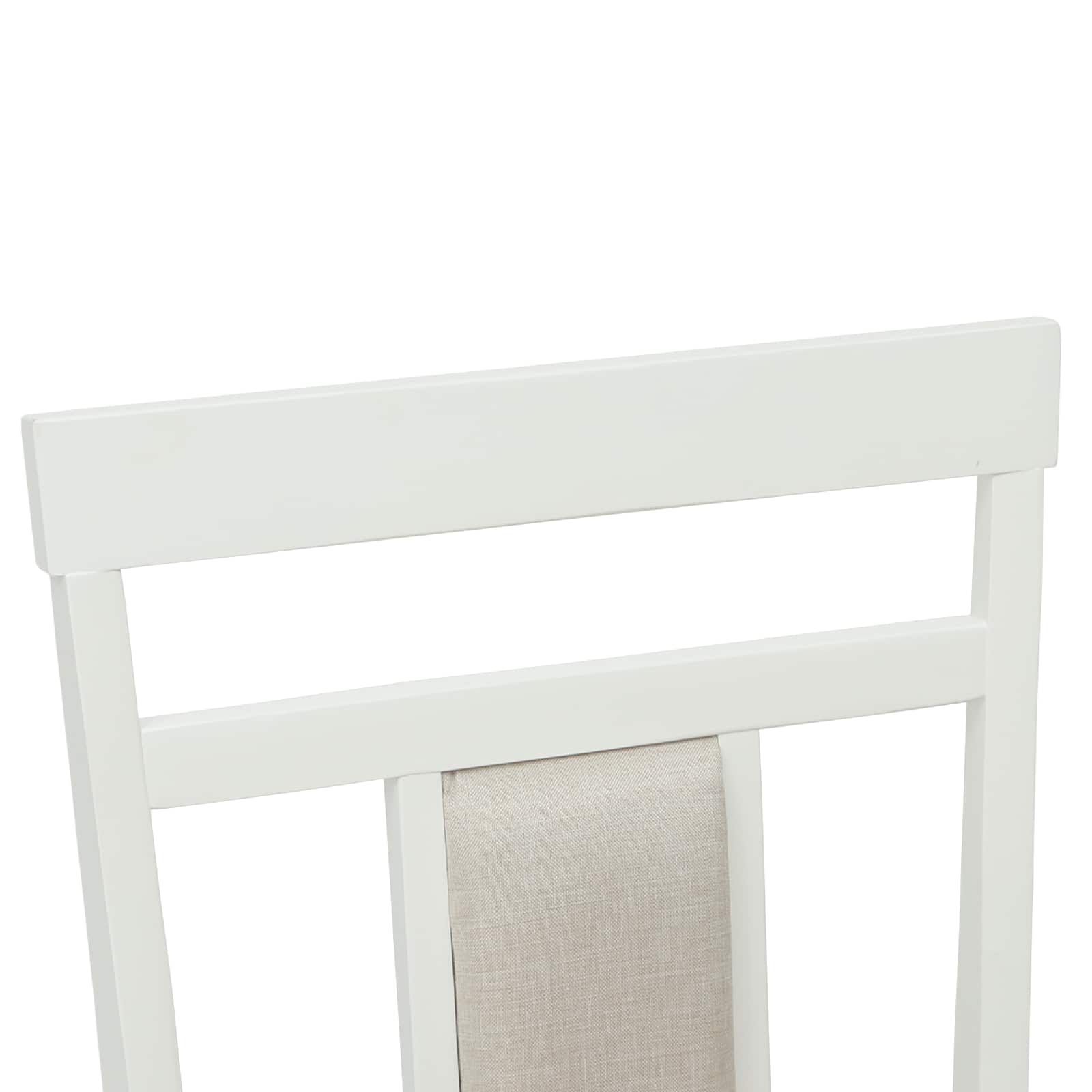 Chaise de salle à manger 2 pcs Blanc Bois de Caoutchouc Massif - XIOS