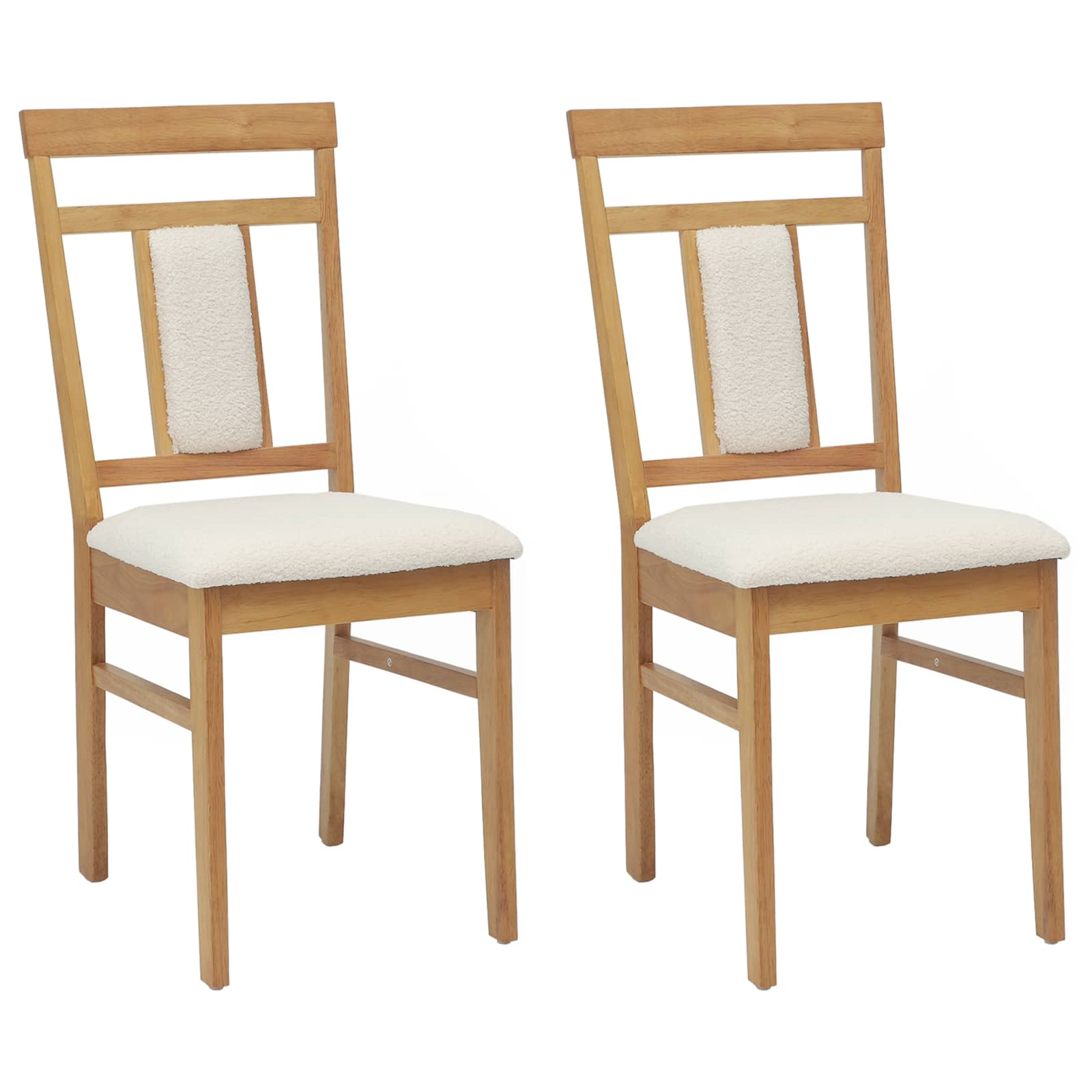 Chaise de salle à manger 2 pcs Naturel et clair - XIOS