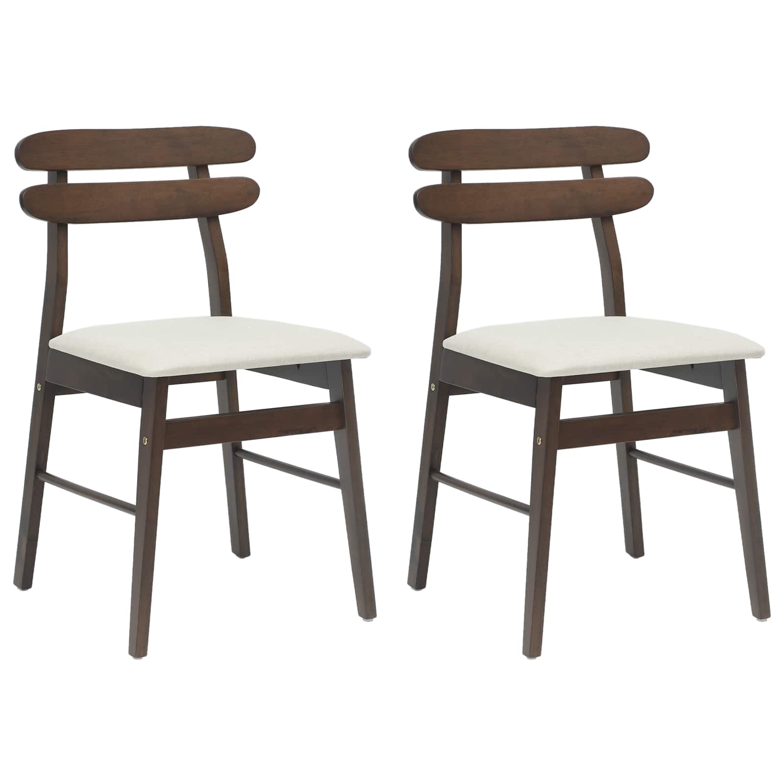 Chaise de salle à manger 2 pcs Marron clair et clair - XIOS
