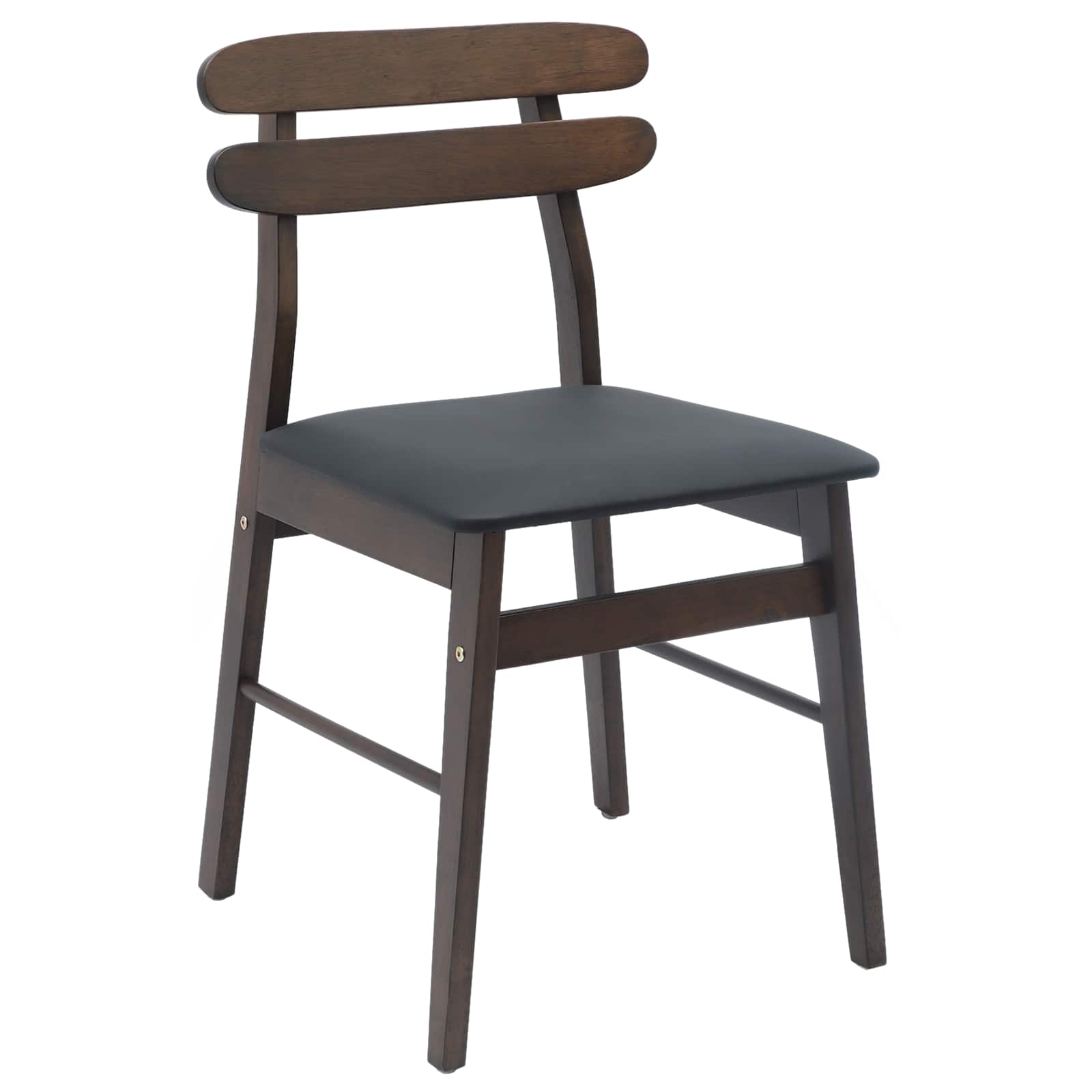 Chaise de salle à manger 2 pcs Marron clair et noir - XIOS