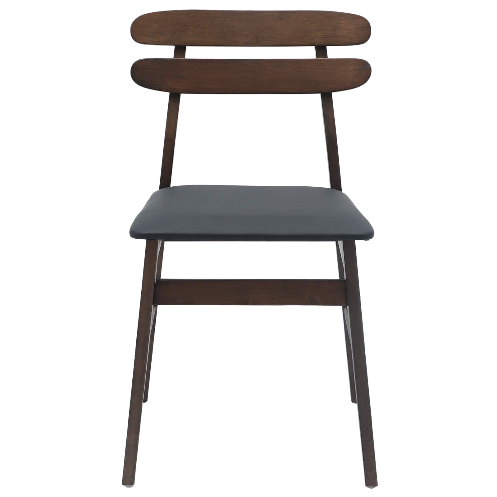 Chaise de salle à manger 2 pcs Marron clair et noir - XIOS