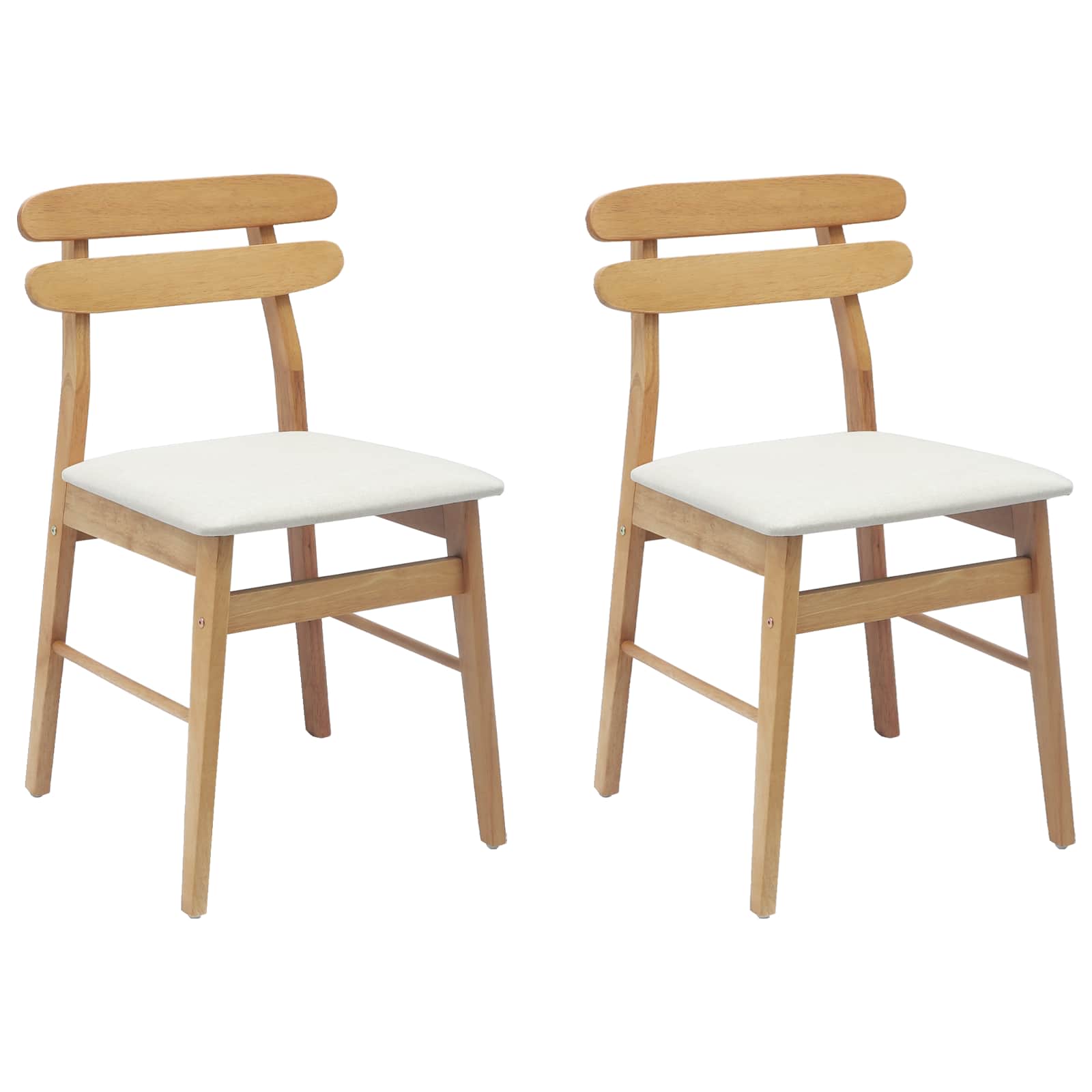 Chaise de salle à manger 2 pcs Naturel et clair - XIOS
