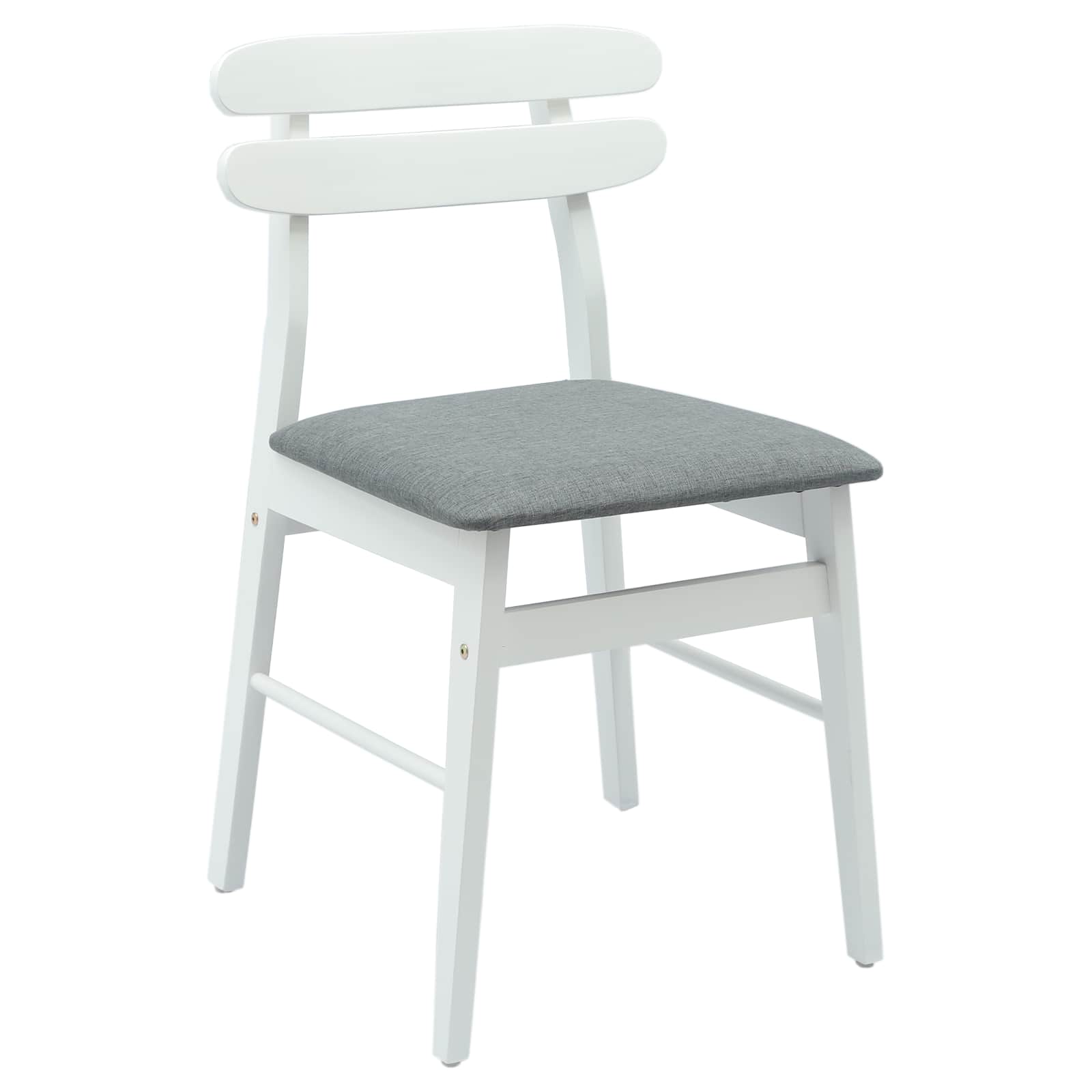 Chaise de salle à manger 2 pcs Blanc et Gris - XIOS