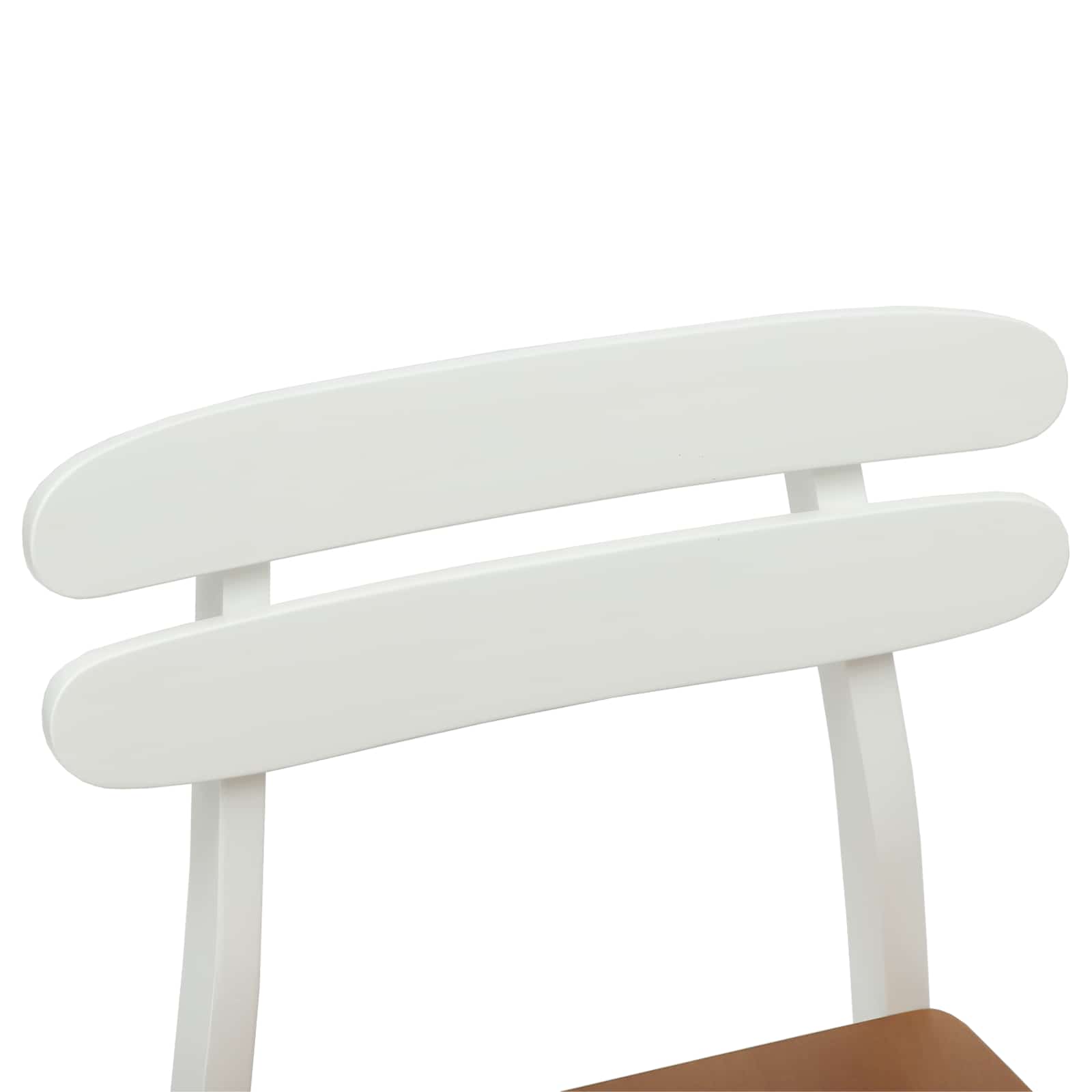 Chaise de salle à manger 2 pcs Blanc et Naturel - XIOS