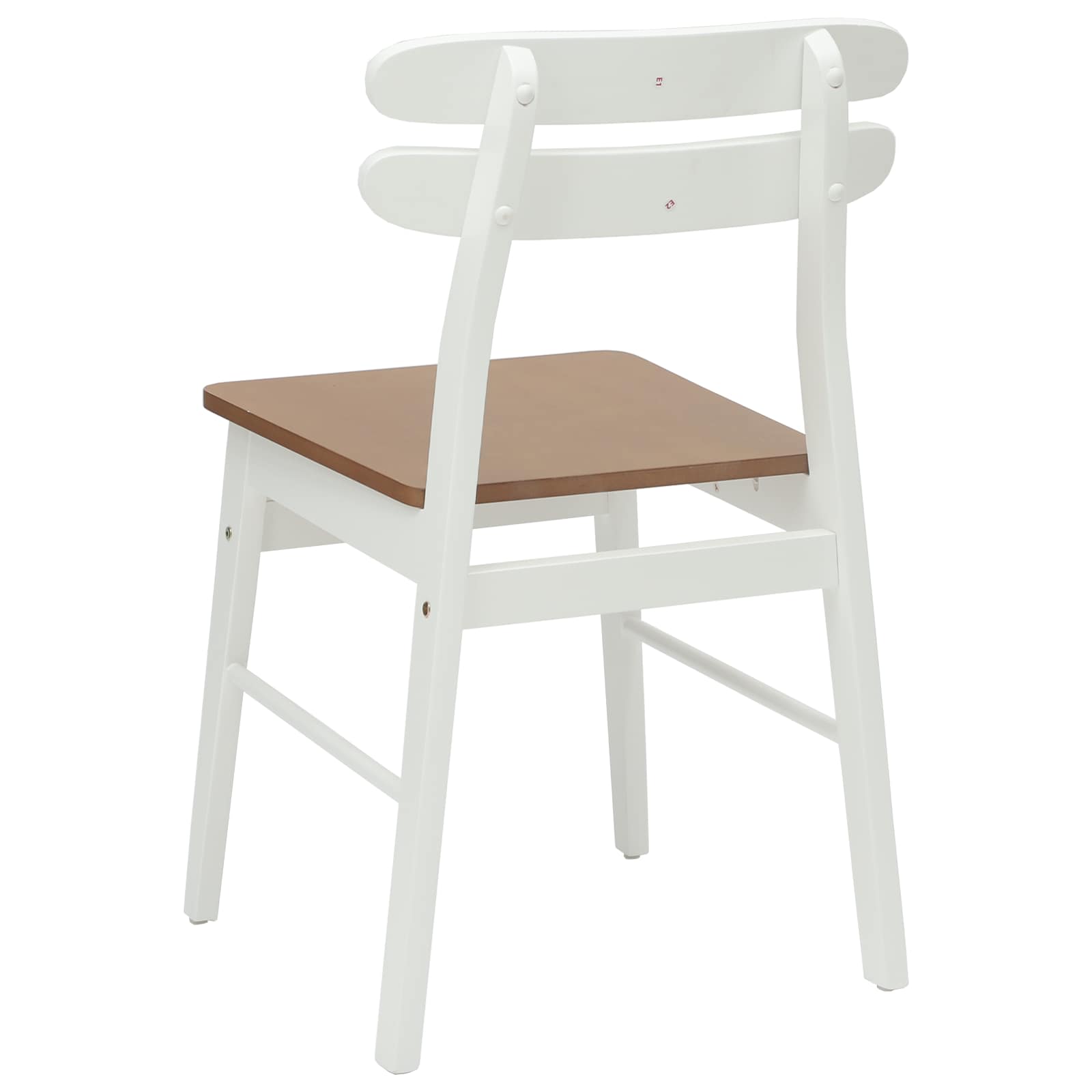 Chaise de salle à manger 2 pcs Blanc et Naturel - XIOS