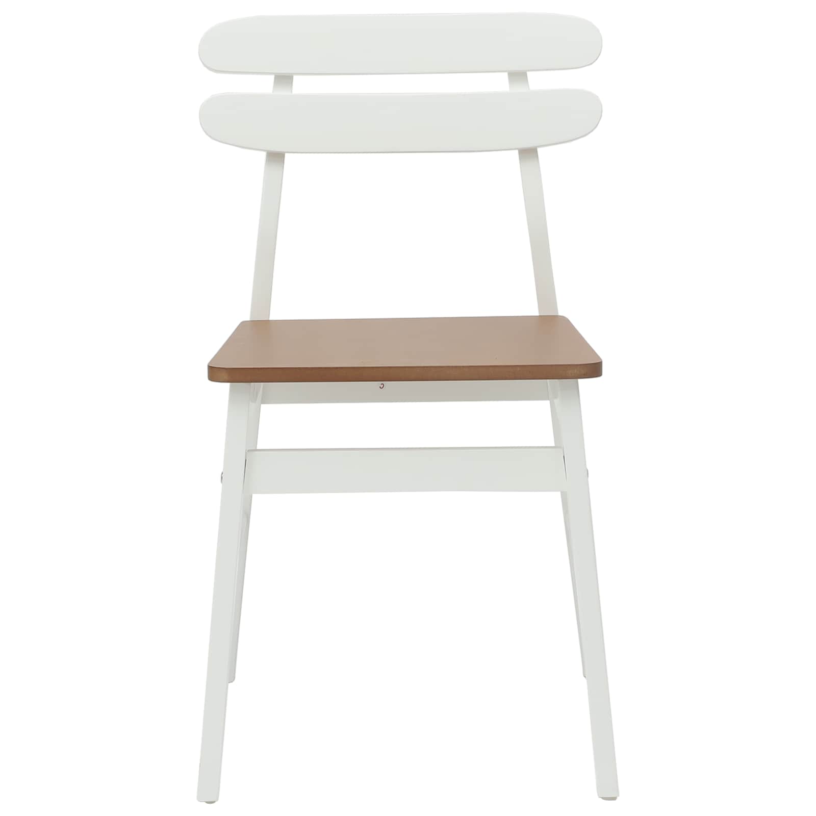Chaise de salle à manger 2 pcs Blanc et Naturel - XIOS
