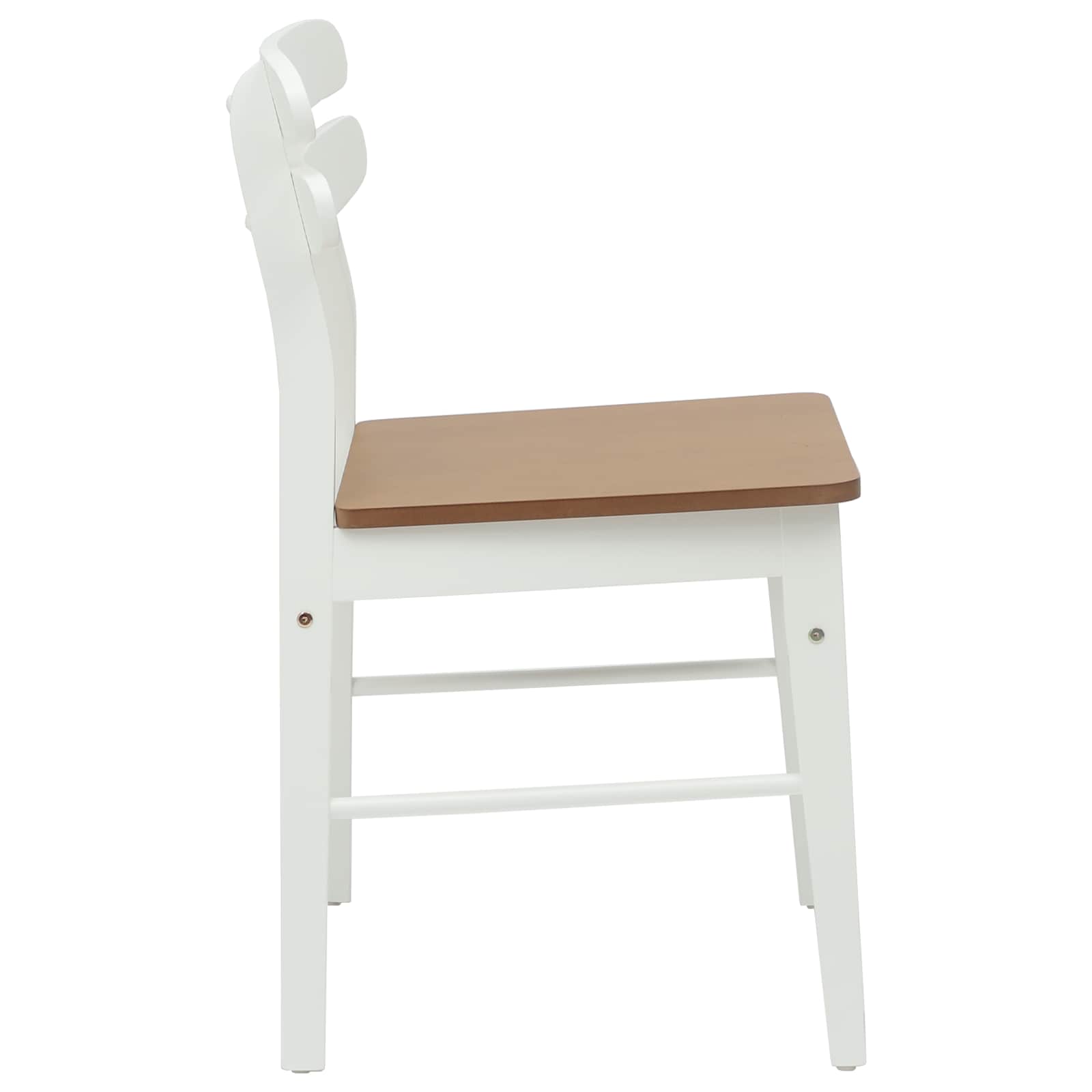 Chaise de salle à manger 2 pcs Blanc et Naturel - XIOS