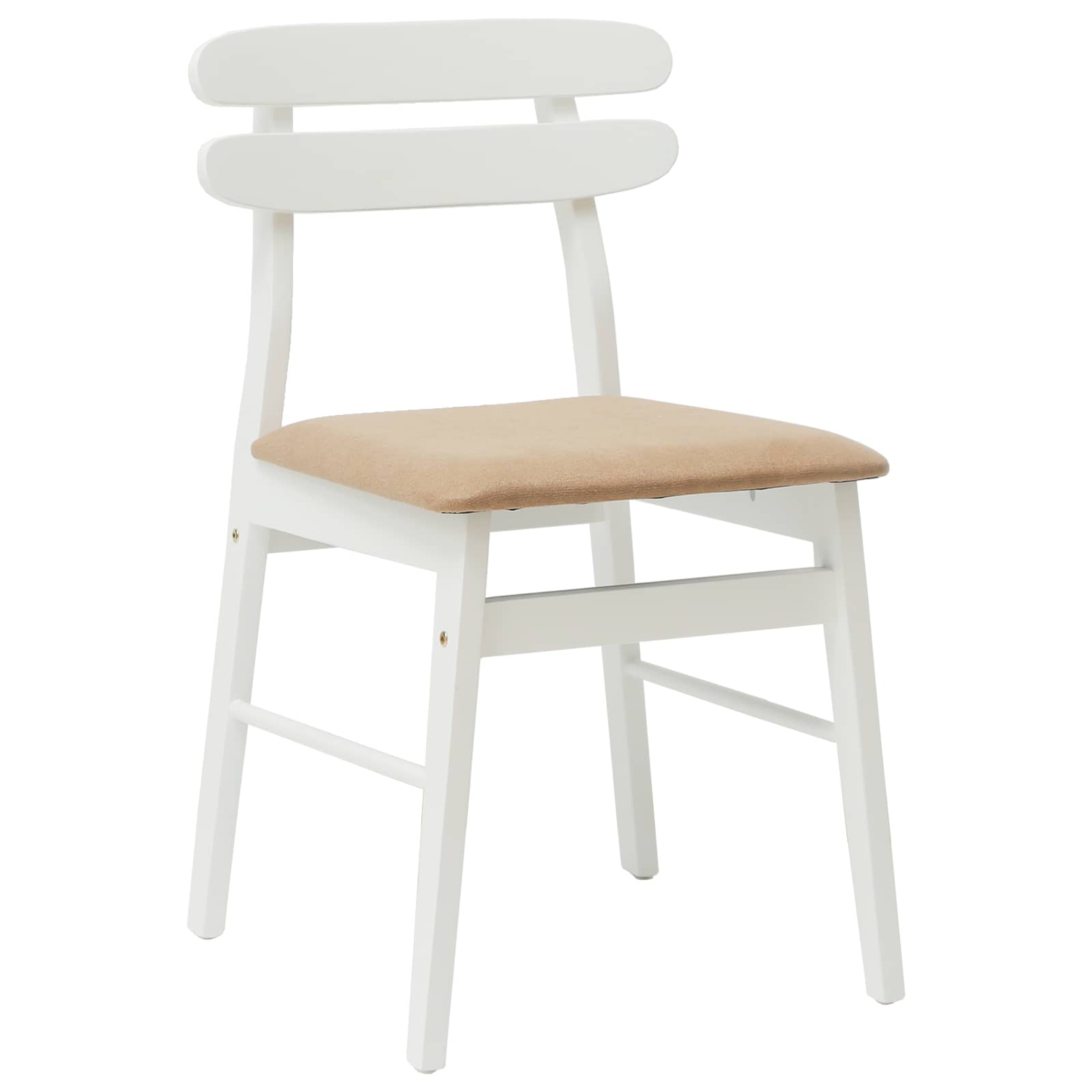 Chaise de salle à manger 2 pcs Blanc et marron - XIOS