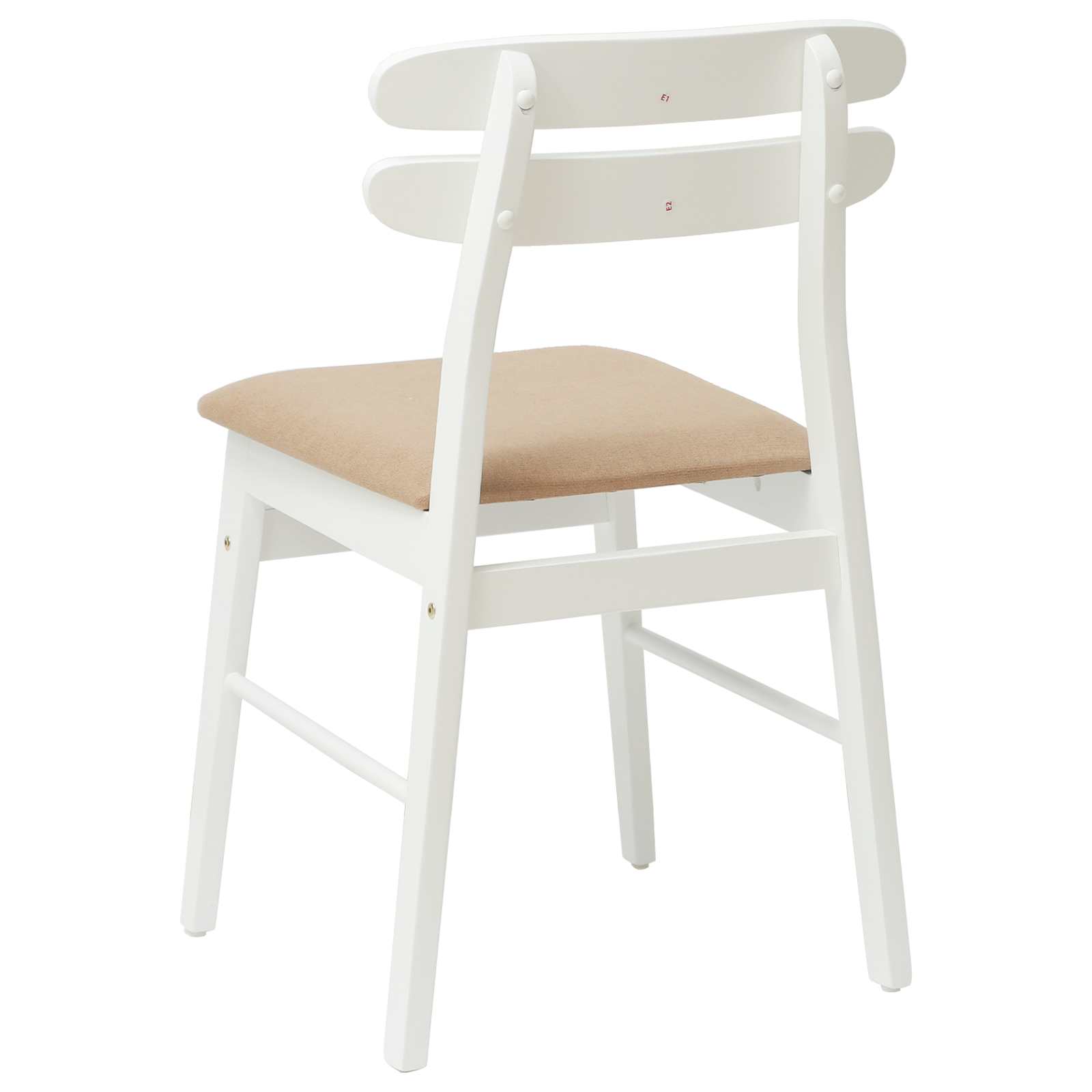 Chaise de salle à manger 2 pcs Blanc et marron - XIOS