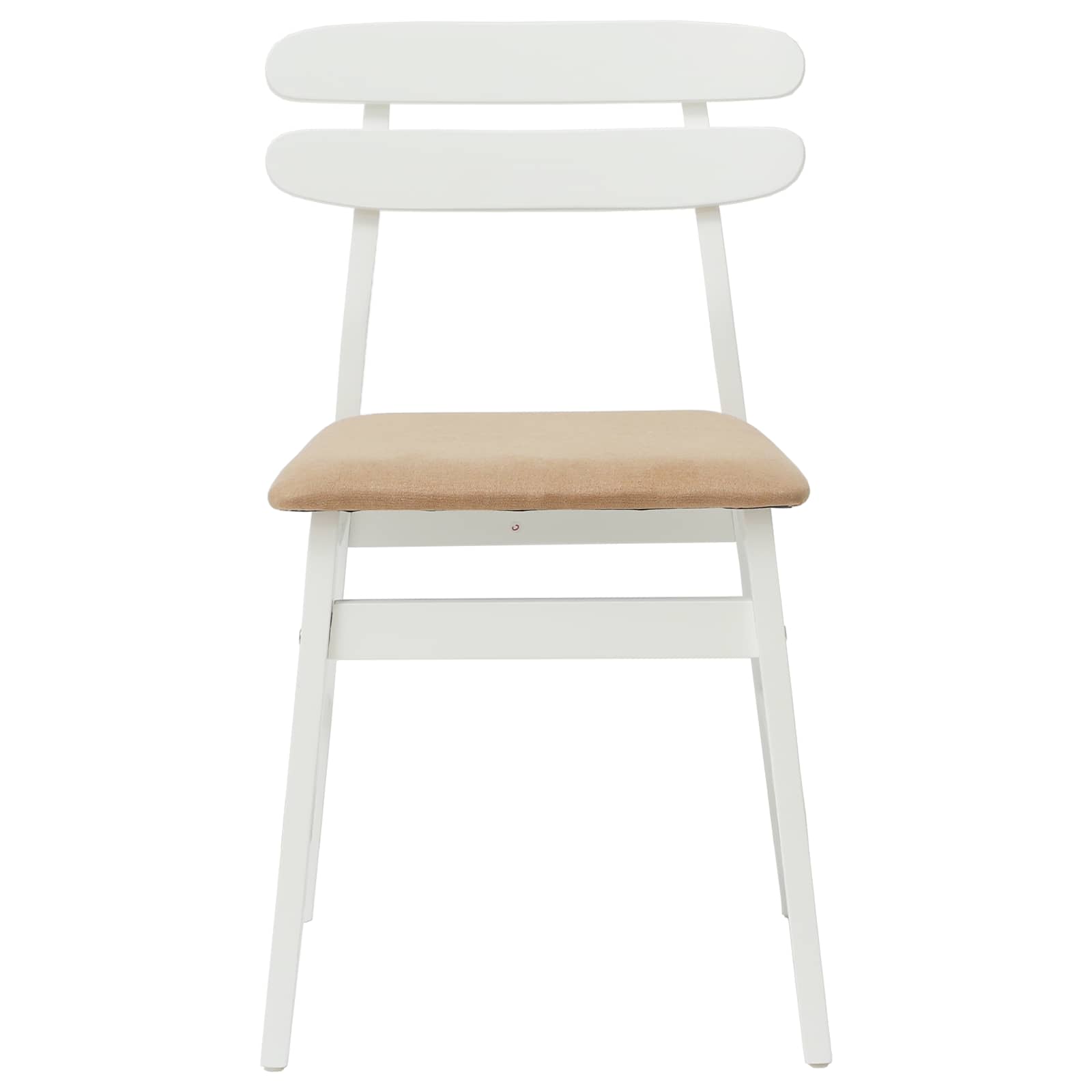 Chaise de salle à manger 2 pcs Blanc et marron - XIOS