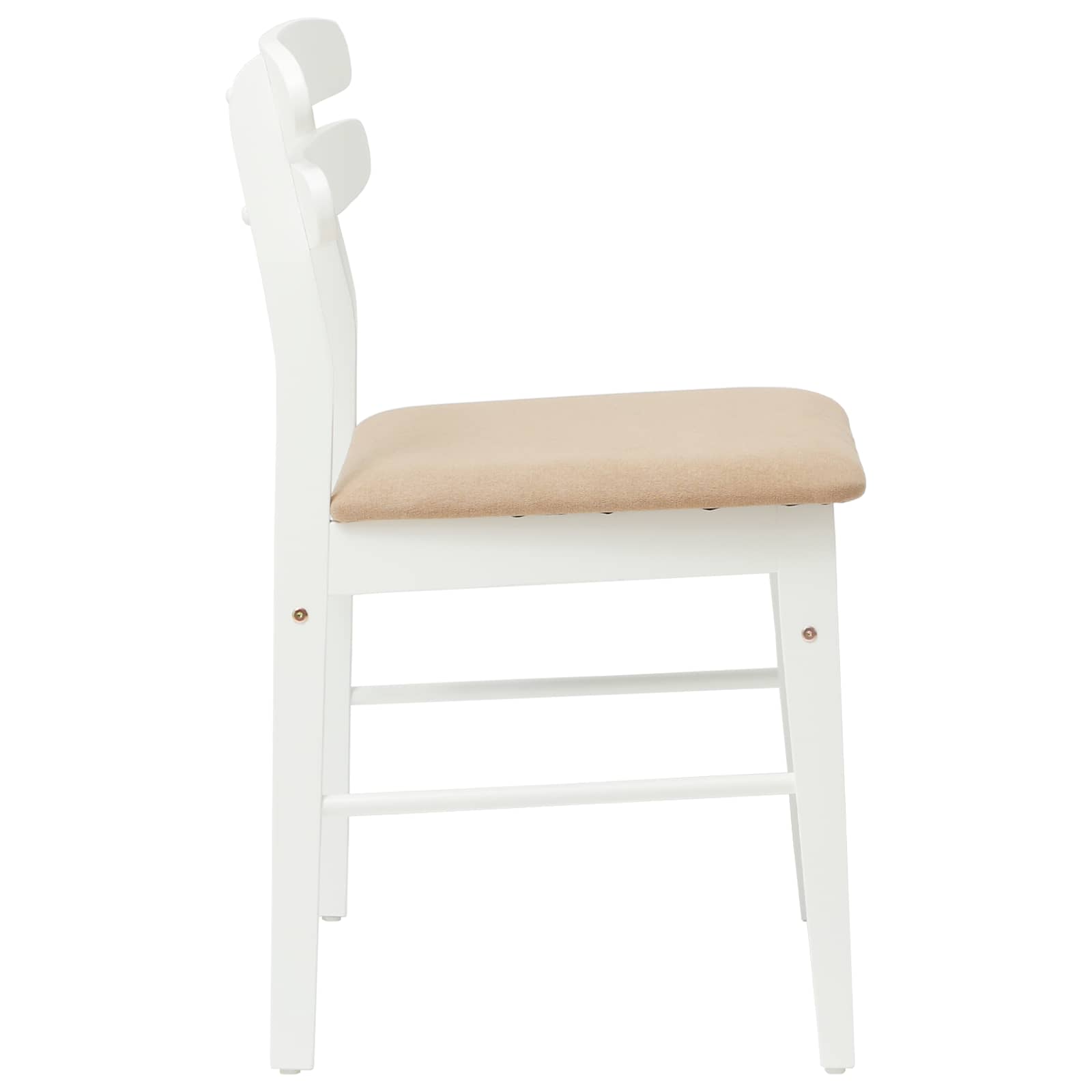 Chaise de salle à manger 2 pcs Blanc et marron - XIOS