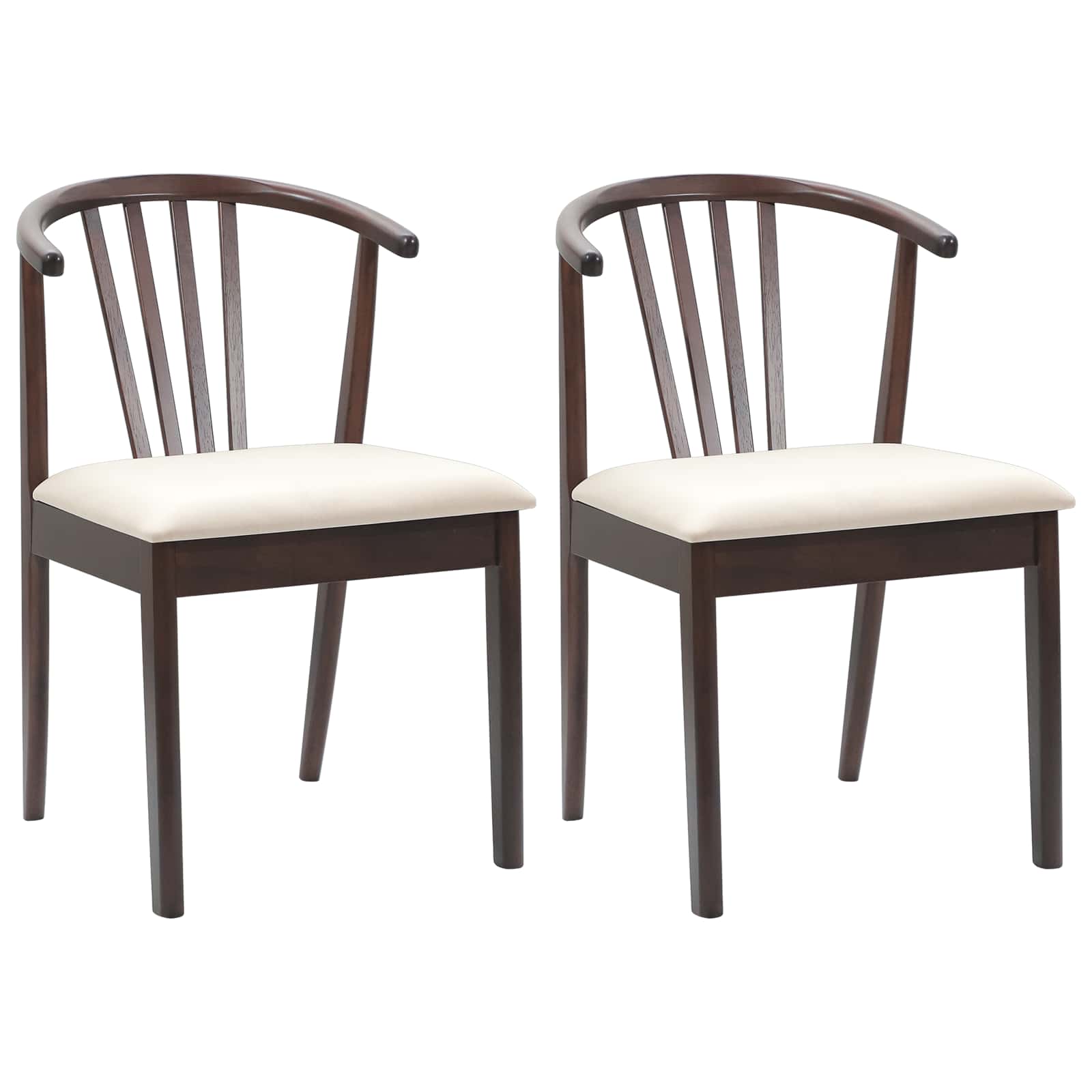 Chaise de salle à manger 2 pcs Marron clair et clair - XIOS