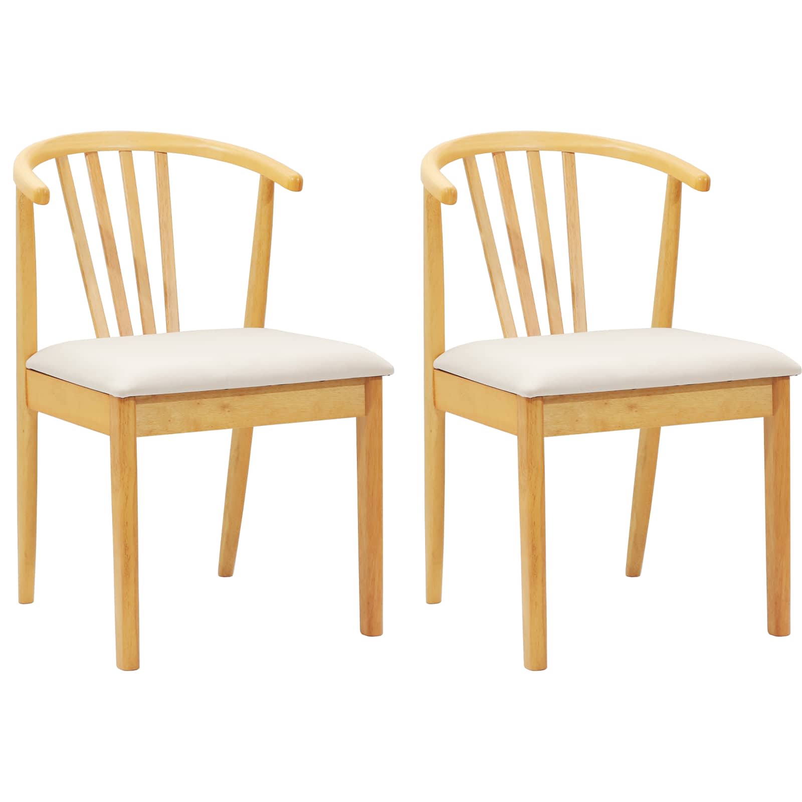 Chaise de salle à manger 2 pcs Naturel et clair - XIOS