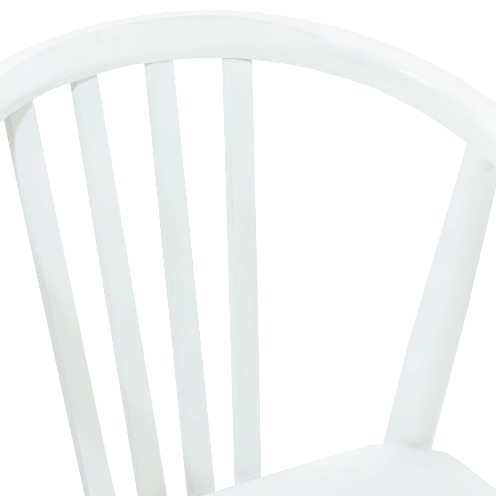 Chaise de salle à manger 2 pcs Blanc Bois de caoutchouc massif - XIOS