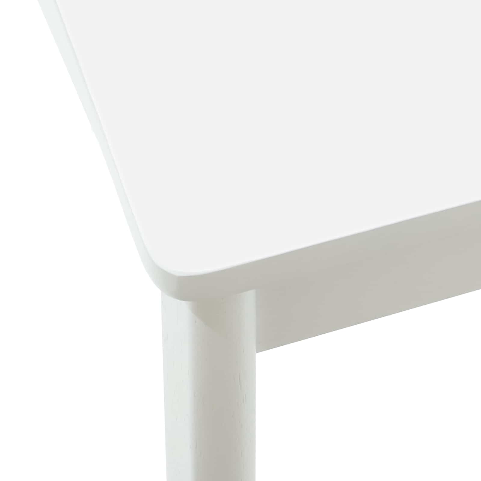 Chaise de salle à manger 2 pcs Blanc Bois de caoutchouc massif - XIOS