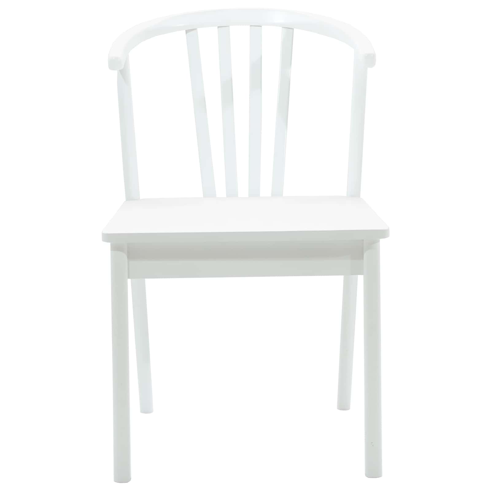 Chaise de salle à manger 2 pcs Blanc Bois de caoutchouc massif - XIOS