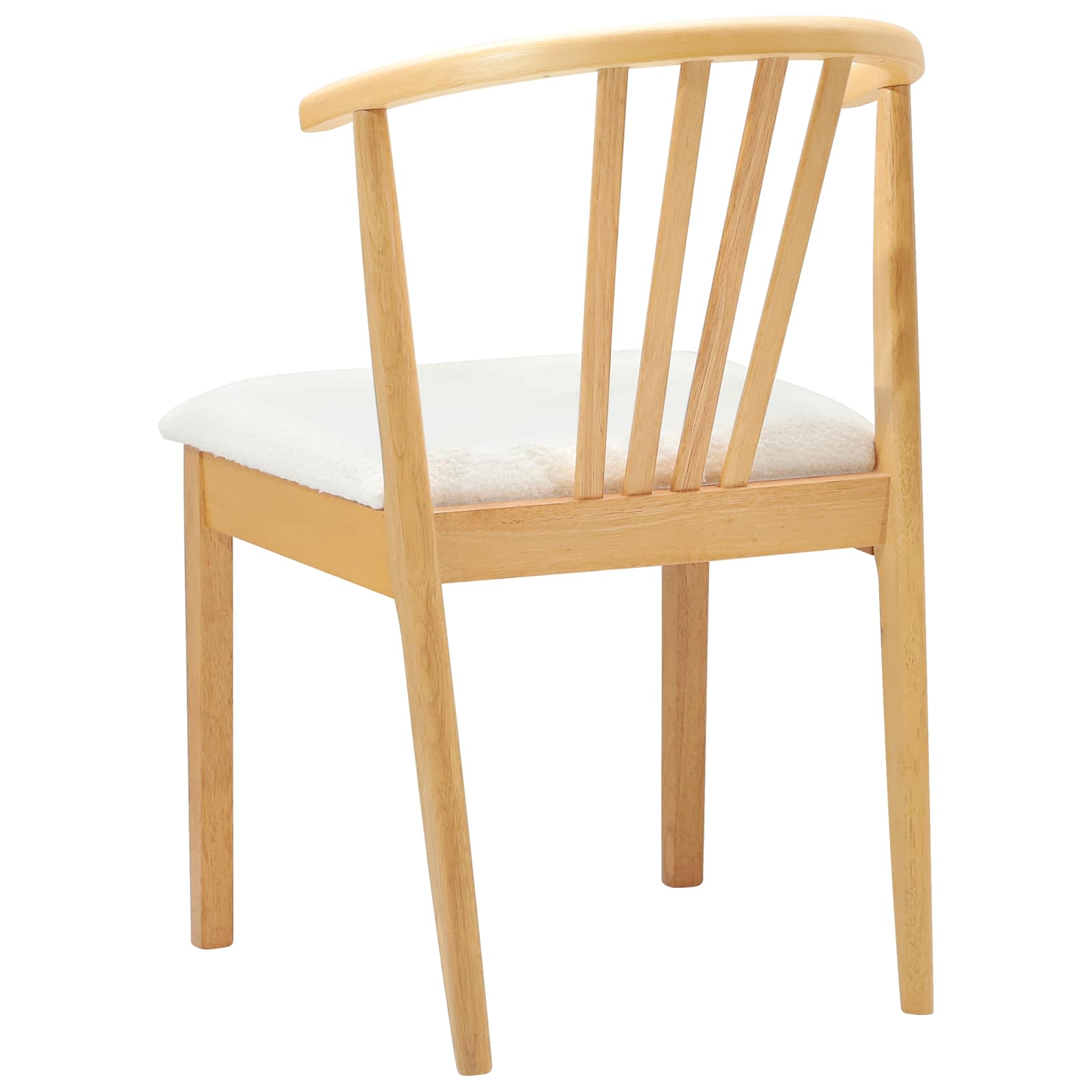 Chaise de salle à manger 2 pcs Naturel et Blanc - XIOS