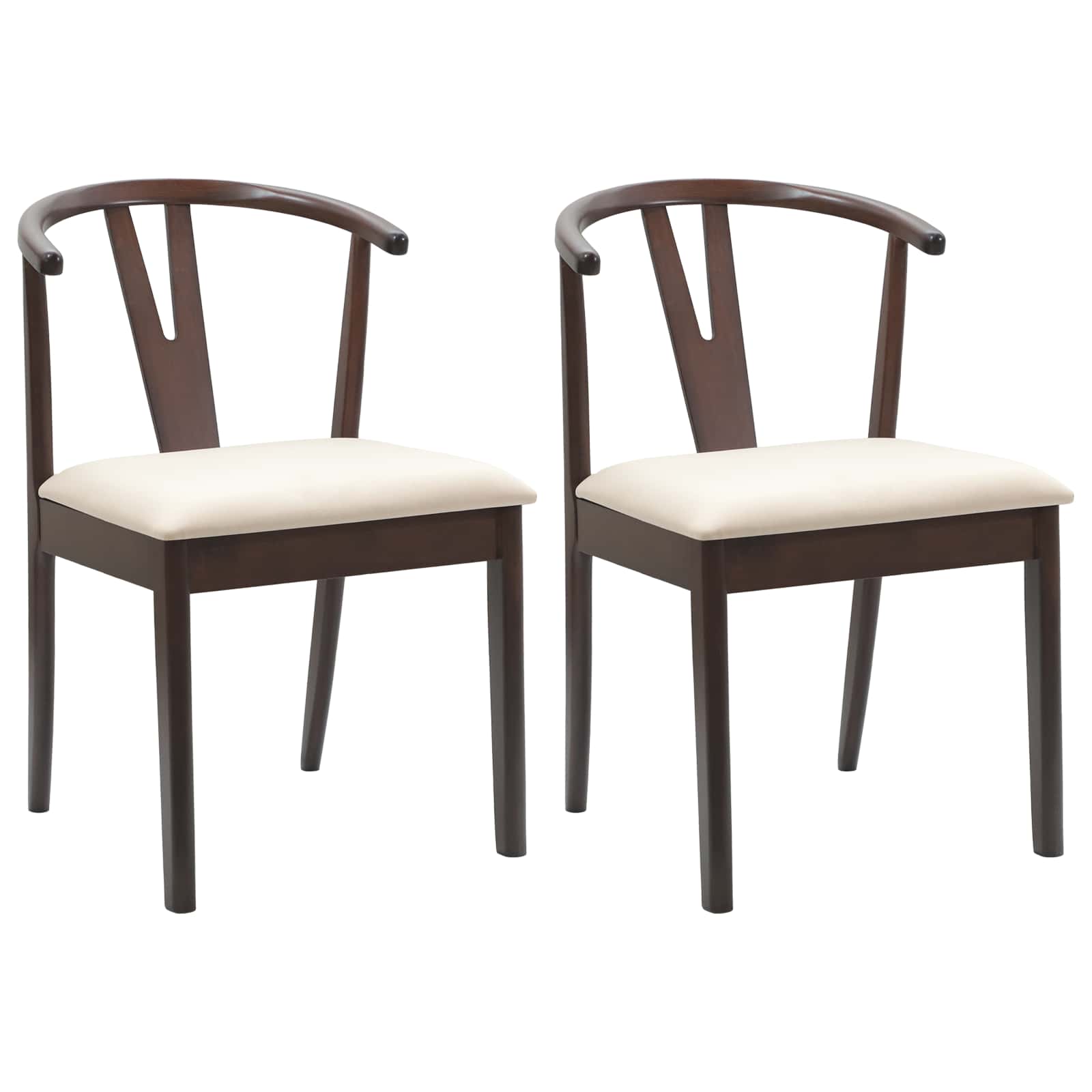 Chaise de salle à manger 2 pcs Marron clair et clair - XIOS