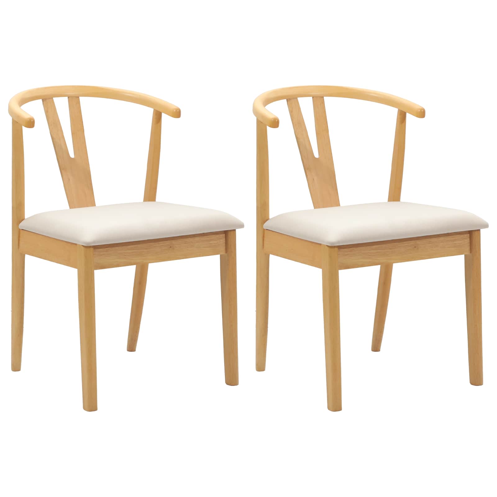 Chaise de salle à manger 2 pcs Naturel et clair - XIOS