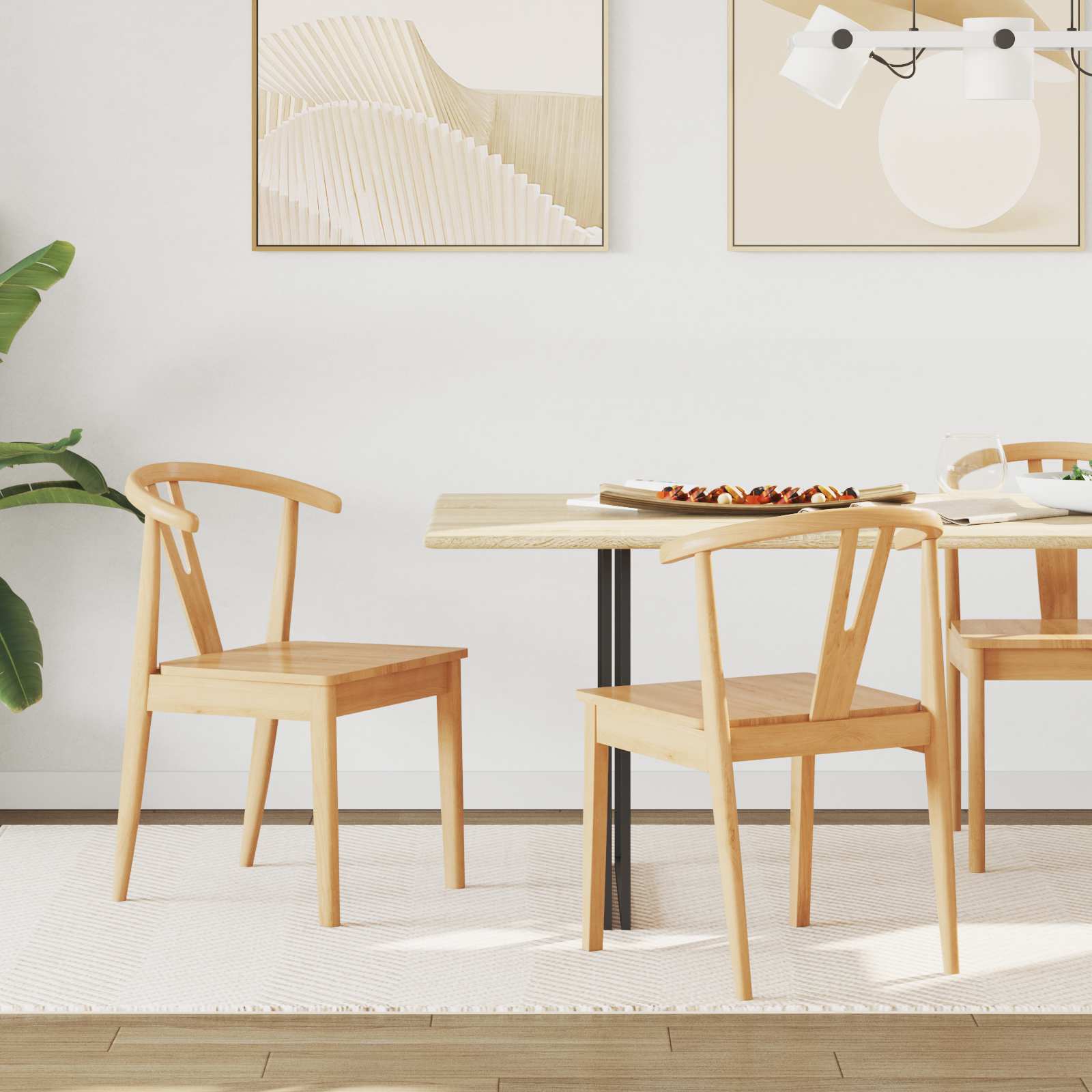 Chaise de salle à manger 2 pcs Naturel - XIOS