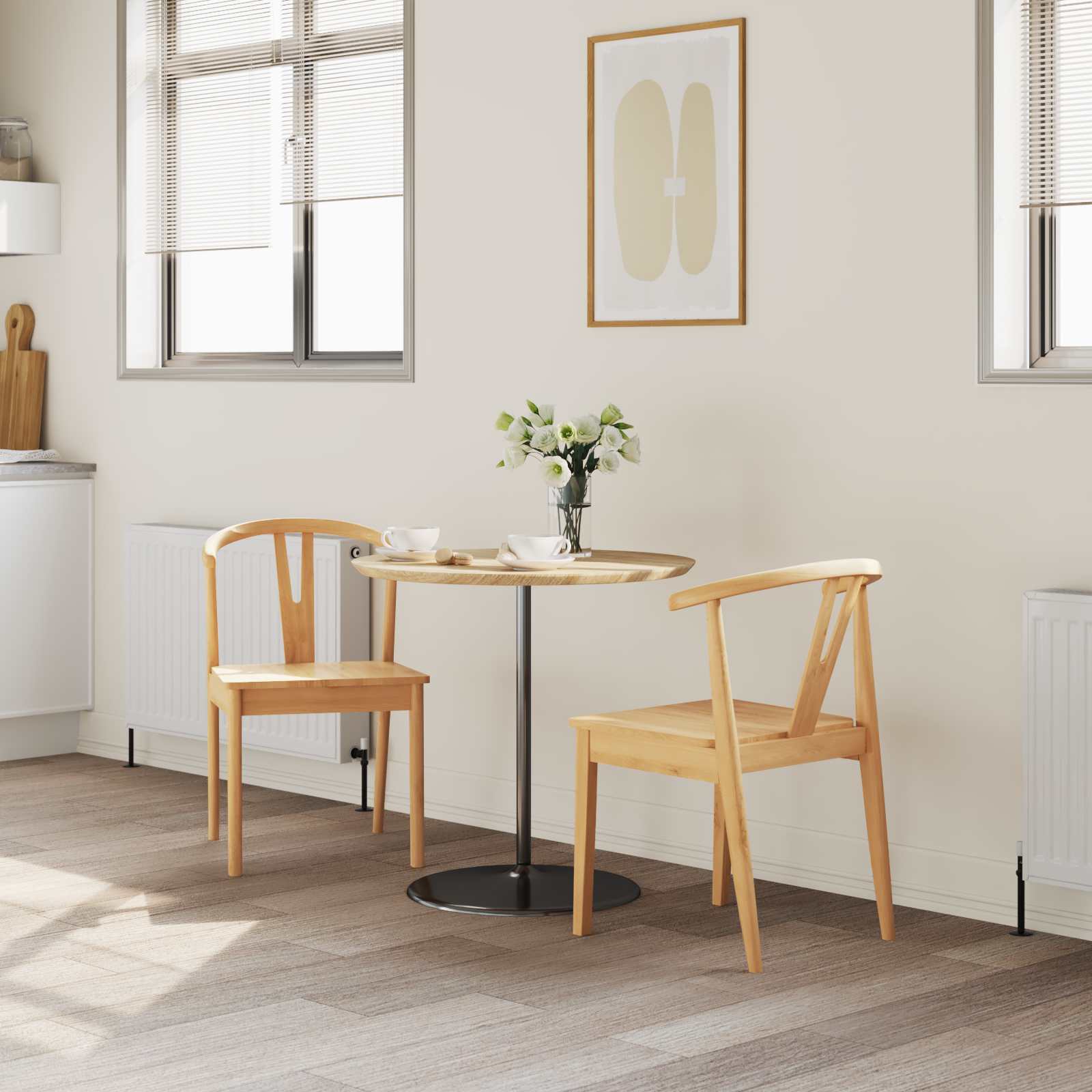Chaise de salle à manger 2 pcs Naturel - XIOS