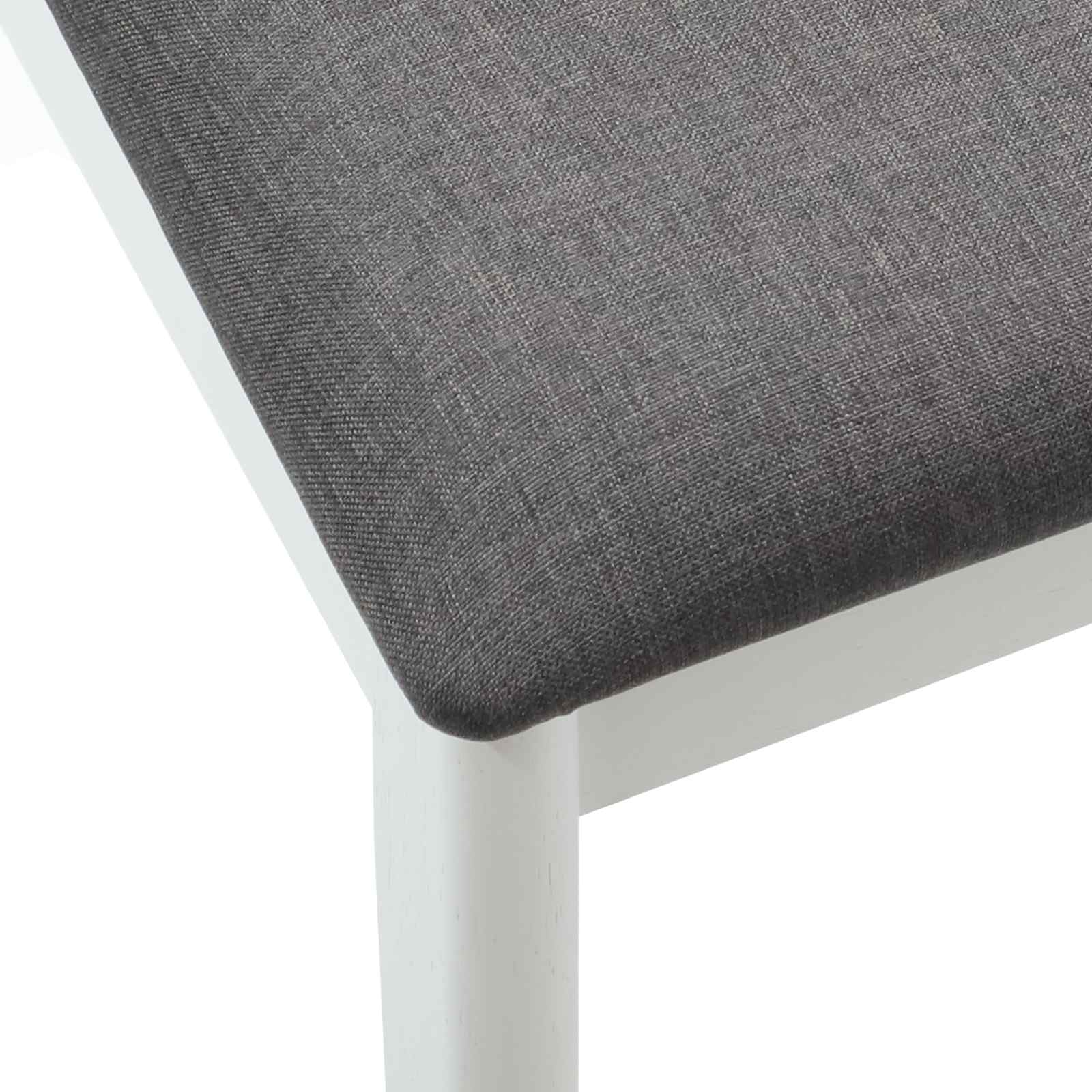 Chaise de salle à manger 2 pcs Blanc et Gris - XIOS
