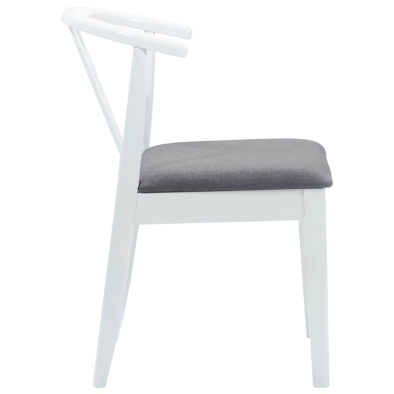 Chaise de salle à manger 2 pcs Blanc et Gris - XIOS