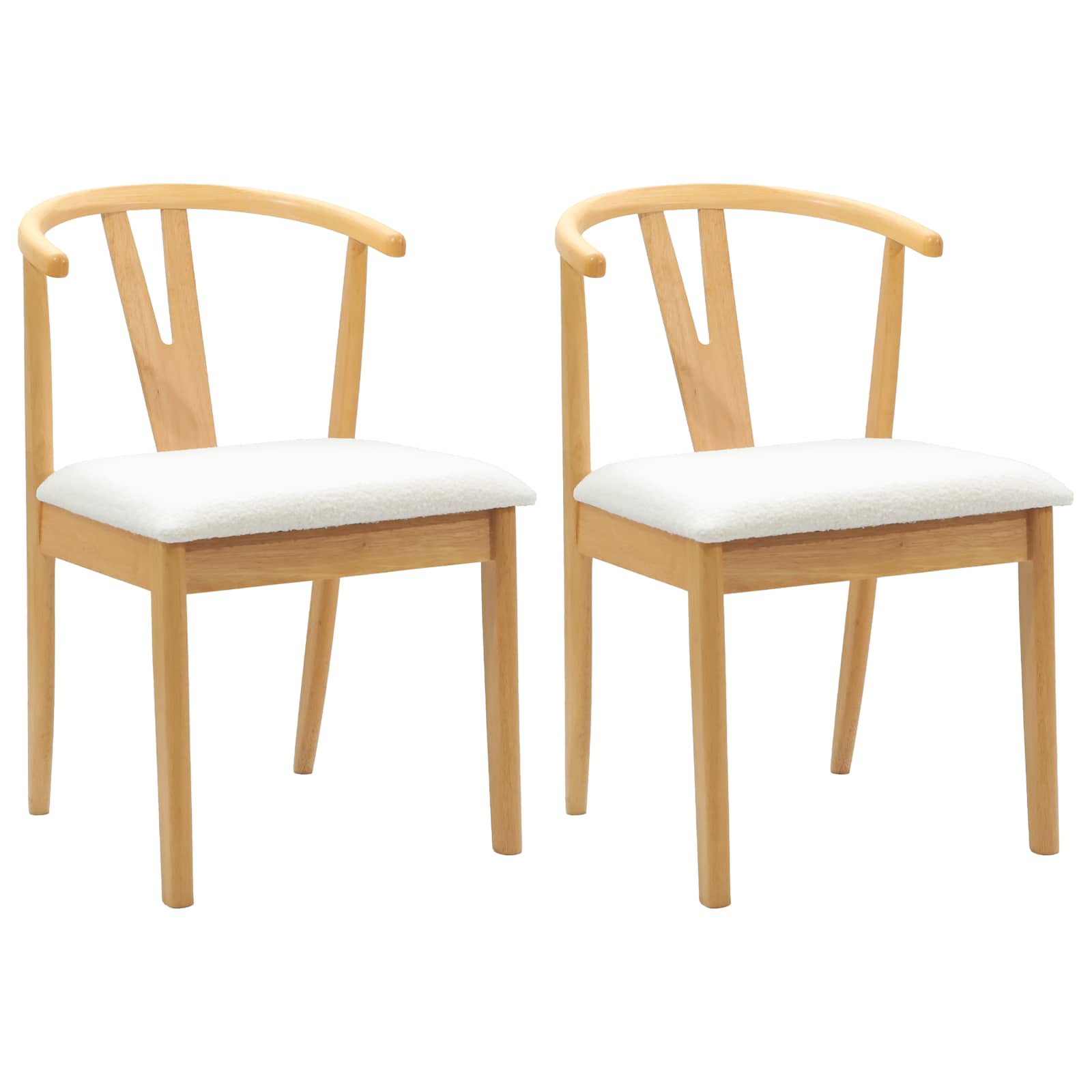 Chaise de salle à manger 2 pcs Naturel et clair - XIOS