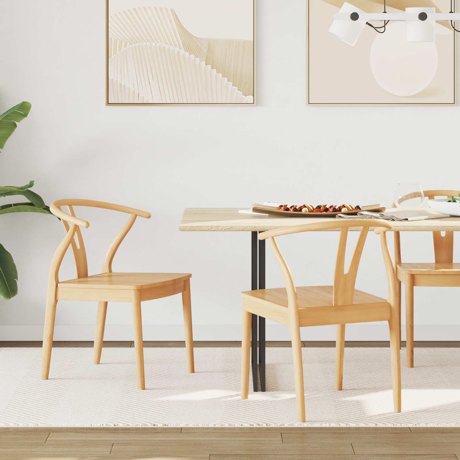 Chaise de salle à manger 2 pcs Naturel - XIOS