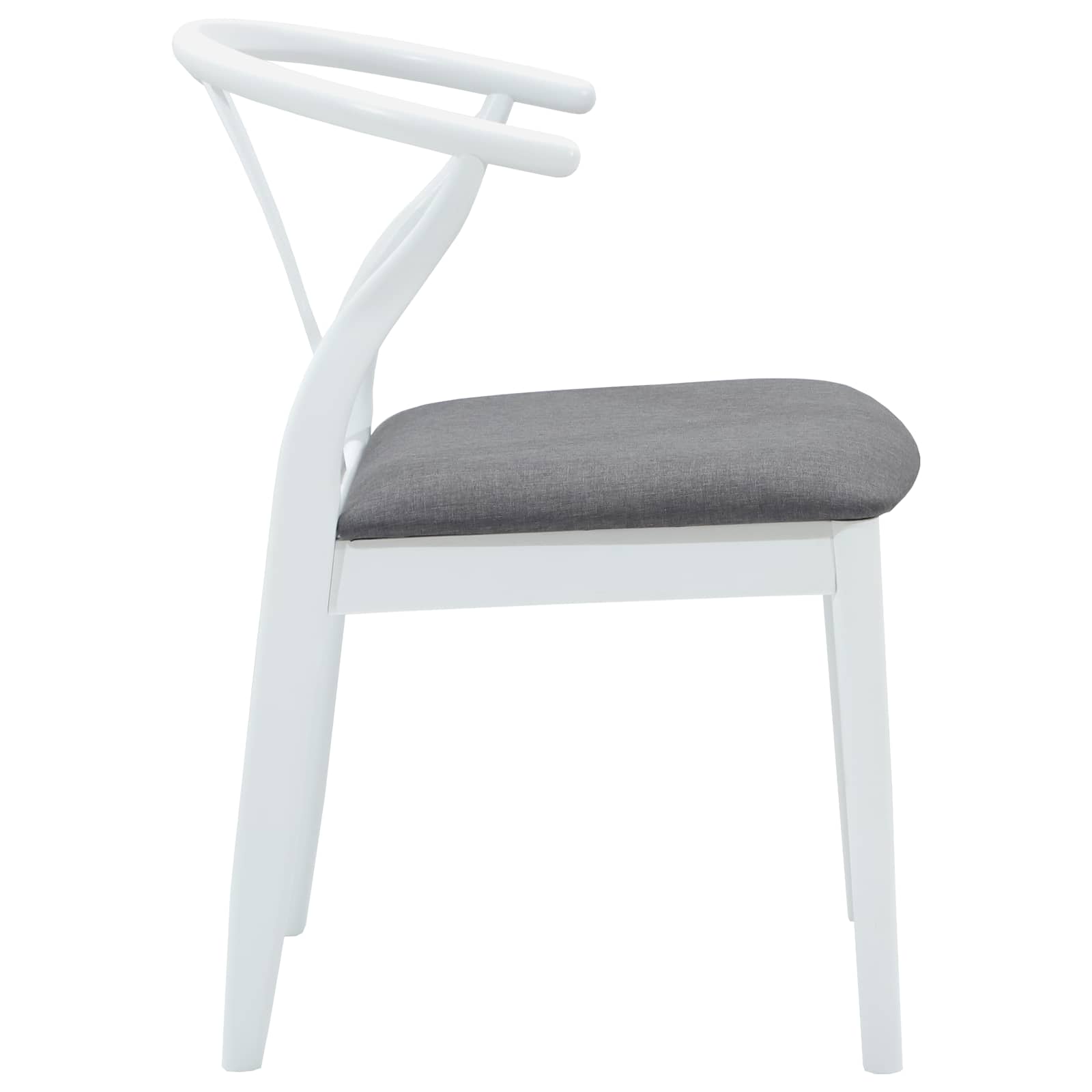 Chaise de salle à manger 2 pcs Blanc et Gris - XIOS