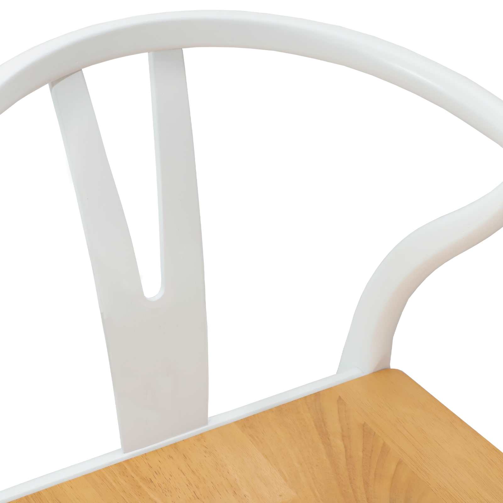 Chaise de salle à manger 2 pcs Blanc et Naturel - XIOS
