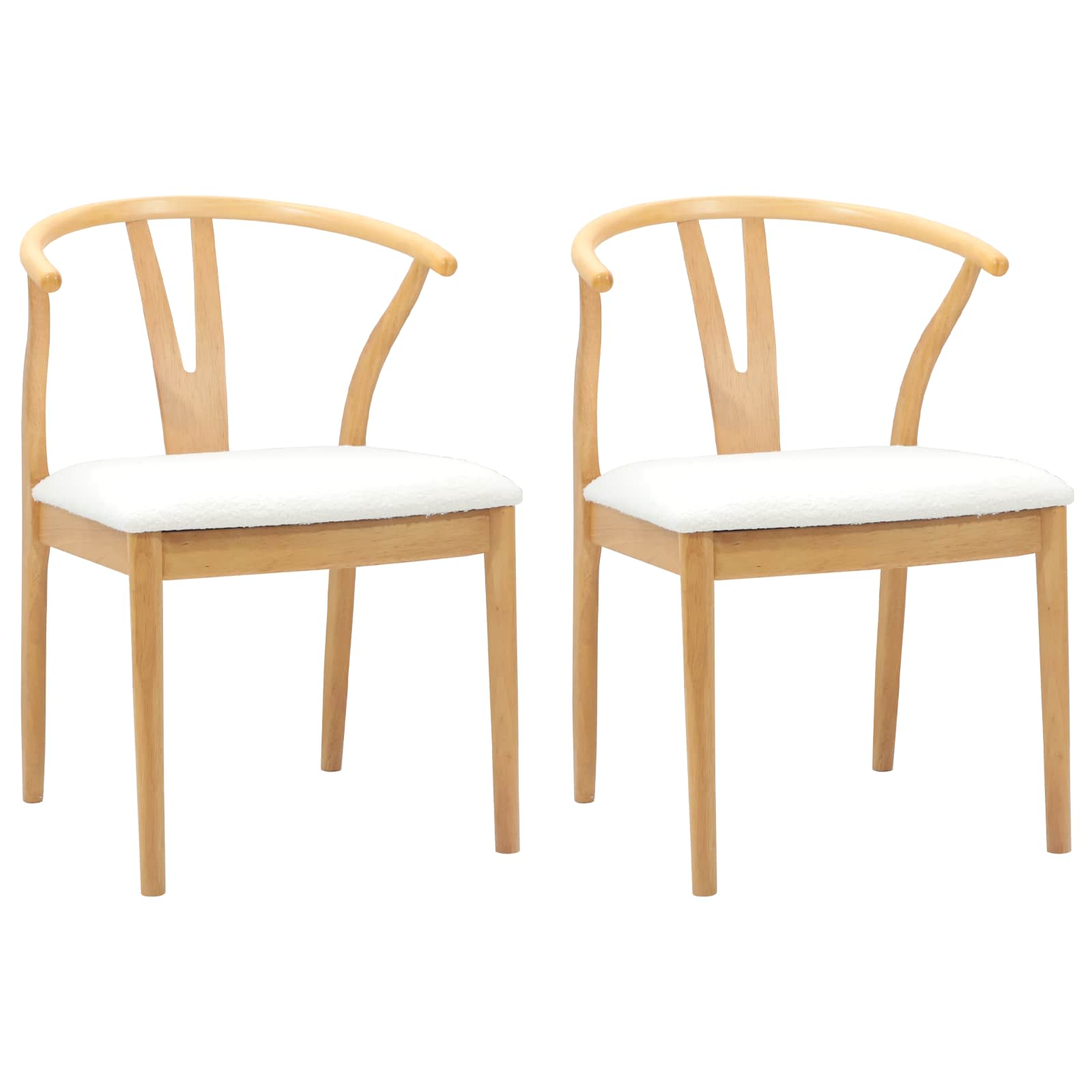 Chaise de salle à manger 2 pcs Naturel et clair - XIOS