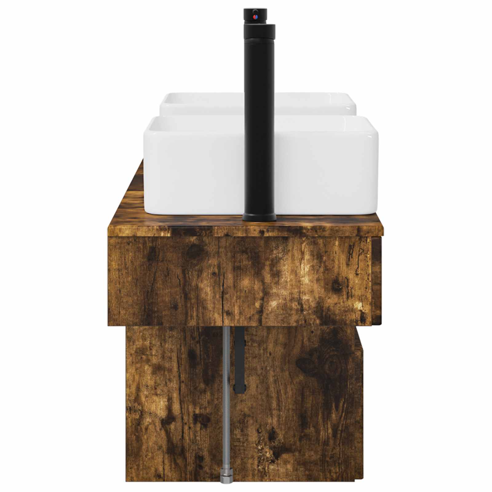 Ensemble d'armoire de salle de bain 3 pc Chêne fumé