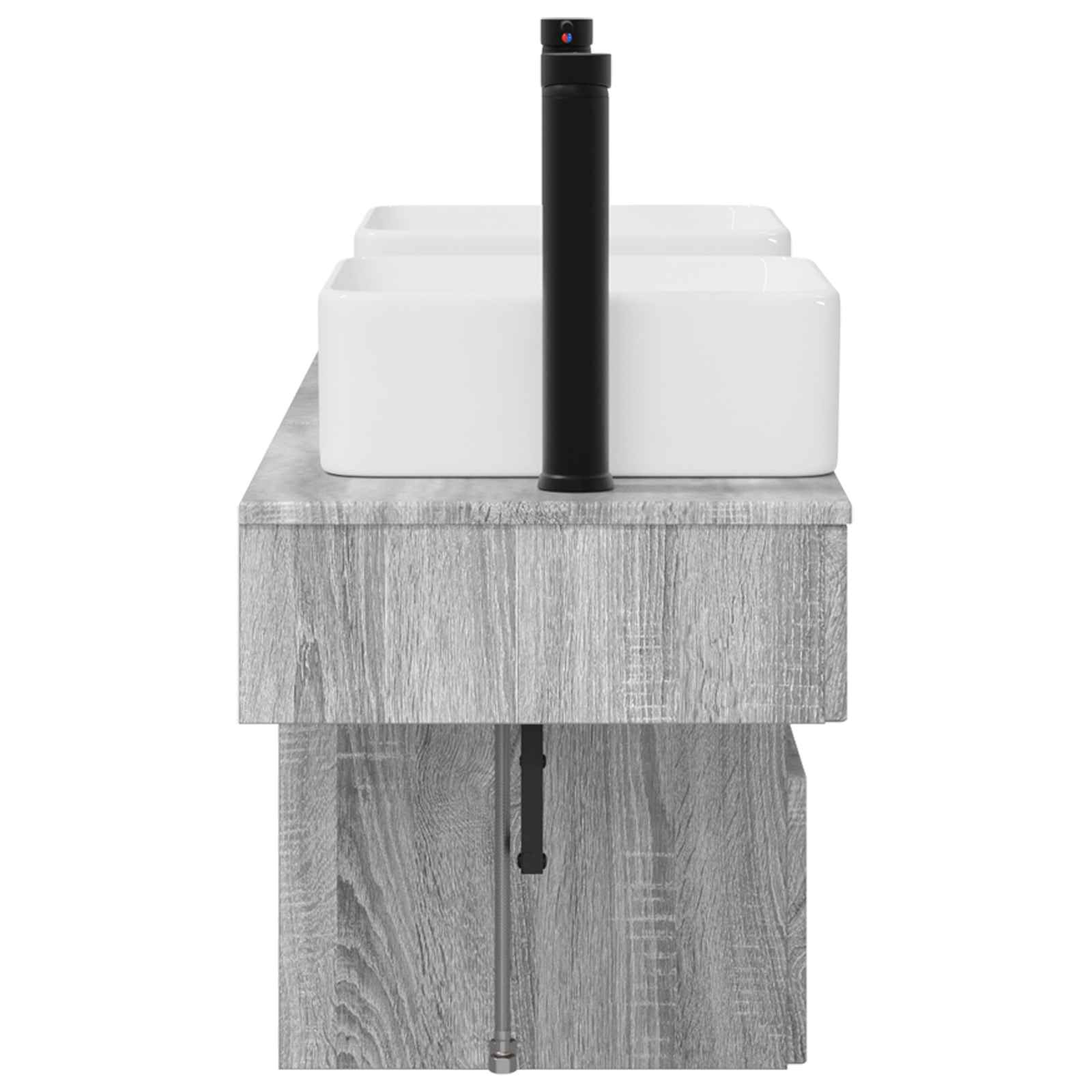 Ensemble d'armoire de salle de bain 3 pc Sonoma gris
