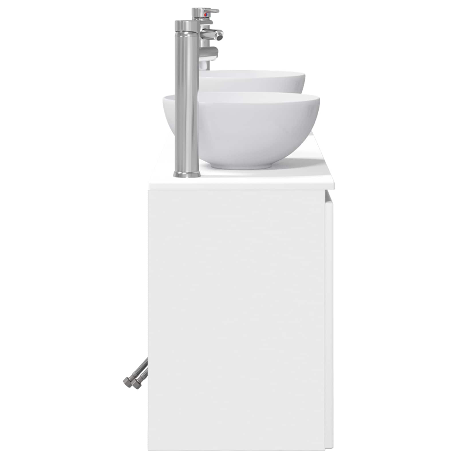 Ensemble d'armoire de salle de bain 3 pc Blanc